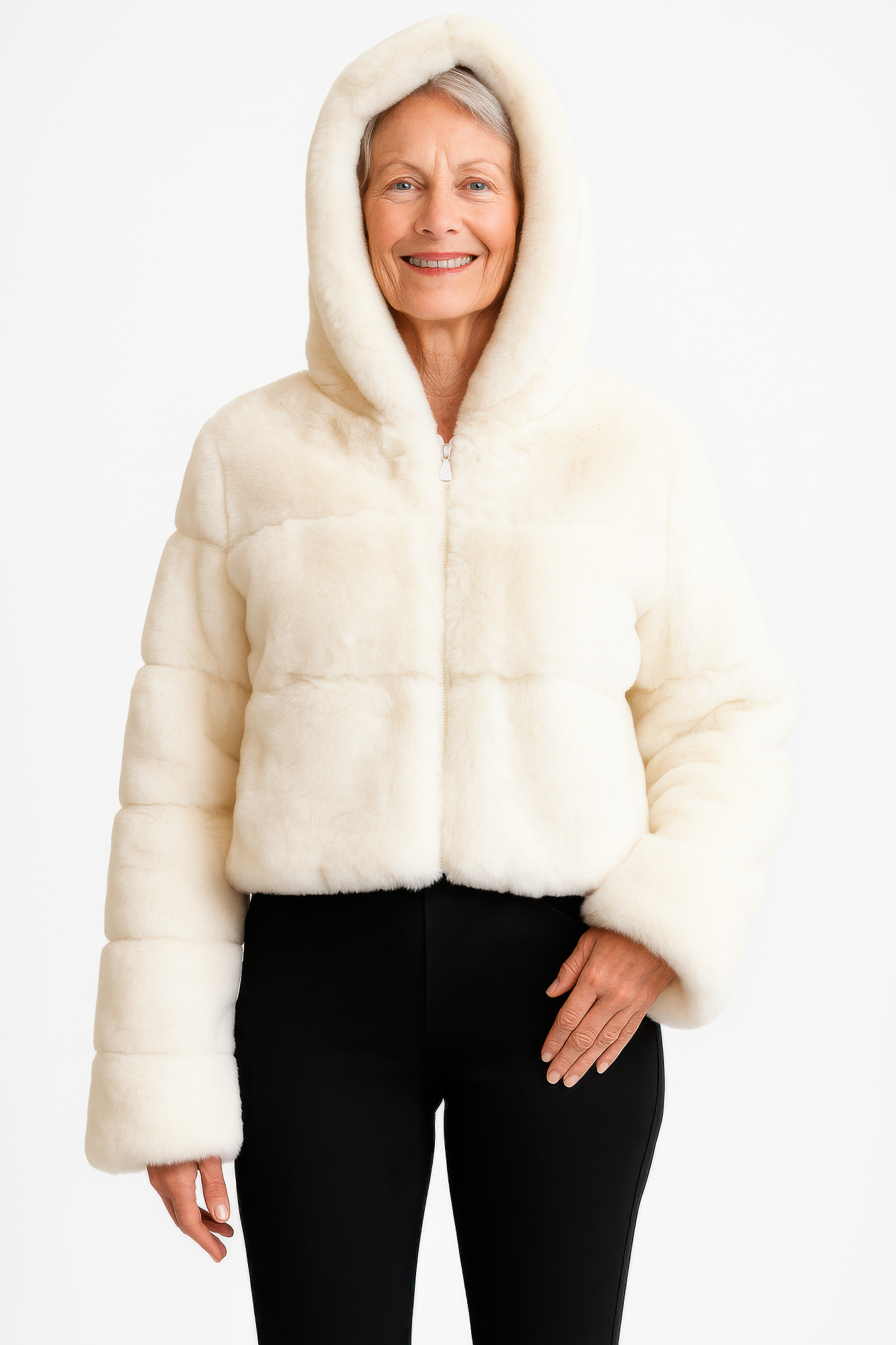 Faux Fur Hooded Jacket product image
