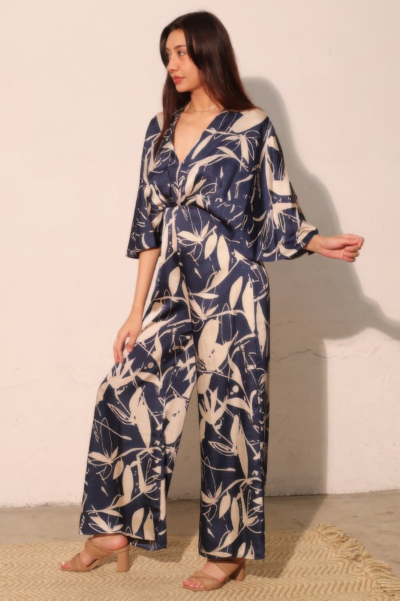 Dreaming Lily Satin Cape Jumpsuit product image