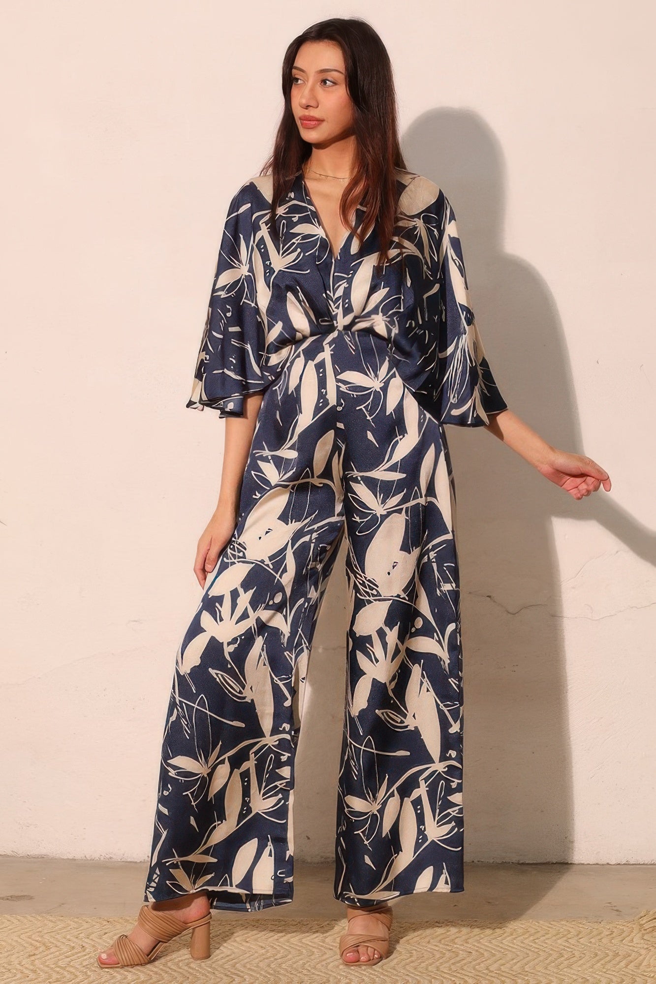 Dreaming Lily Satin Cape Jumpsuit product image