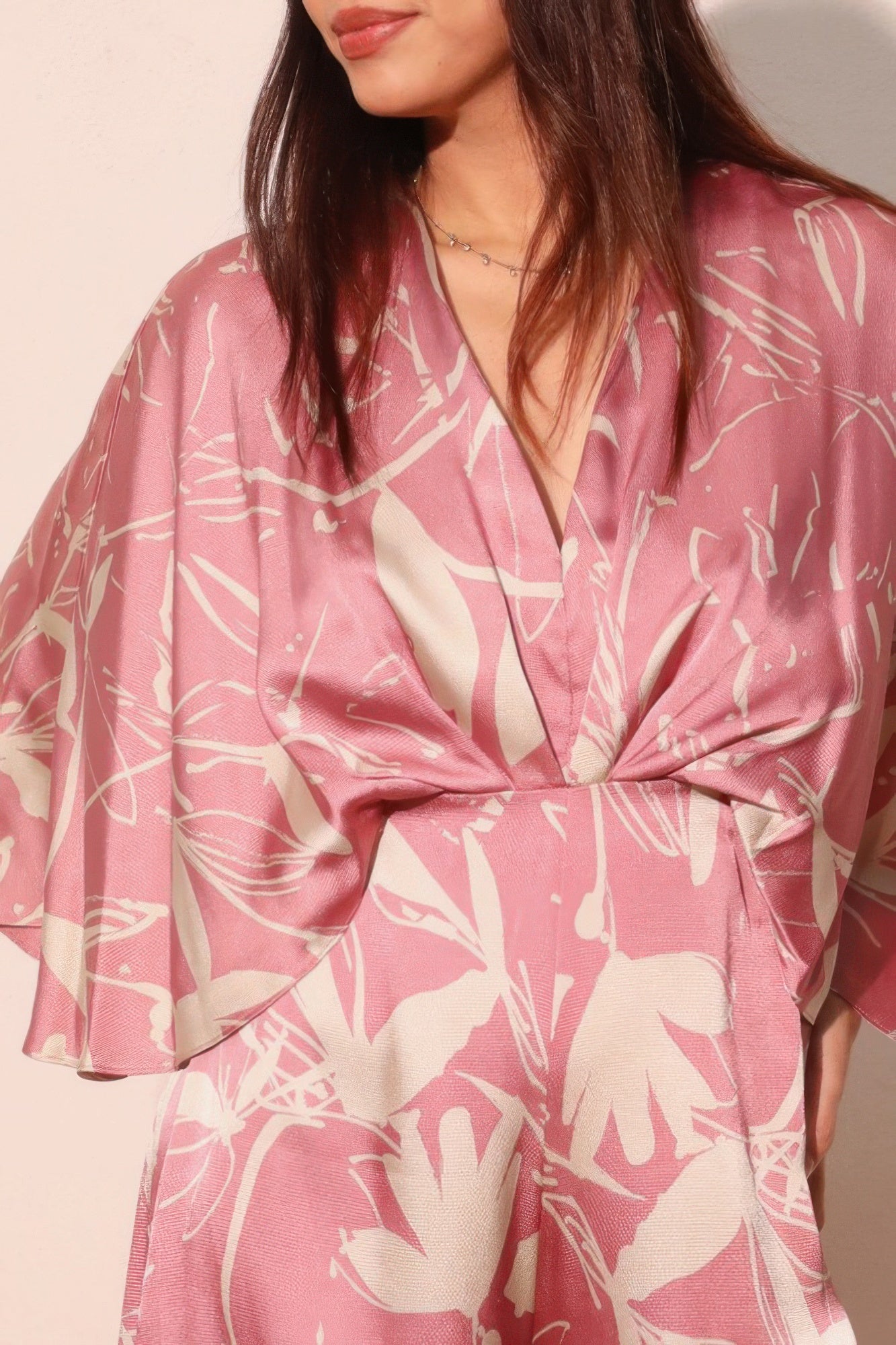 Dreaming Lily Satin Cape Jumpsuit product image