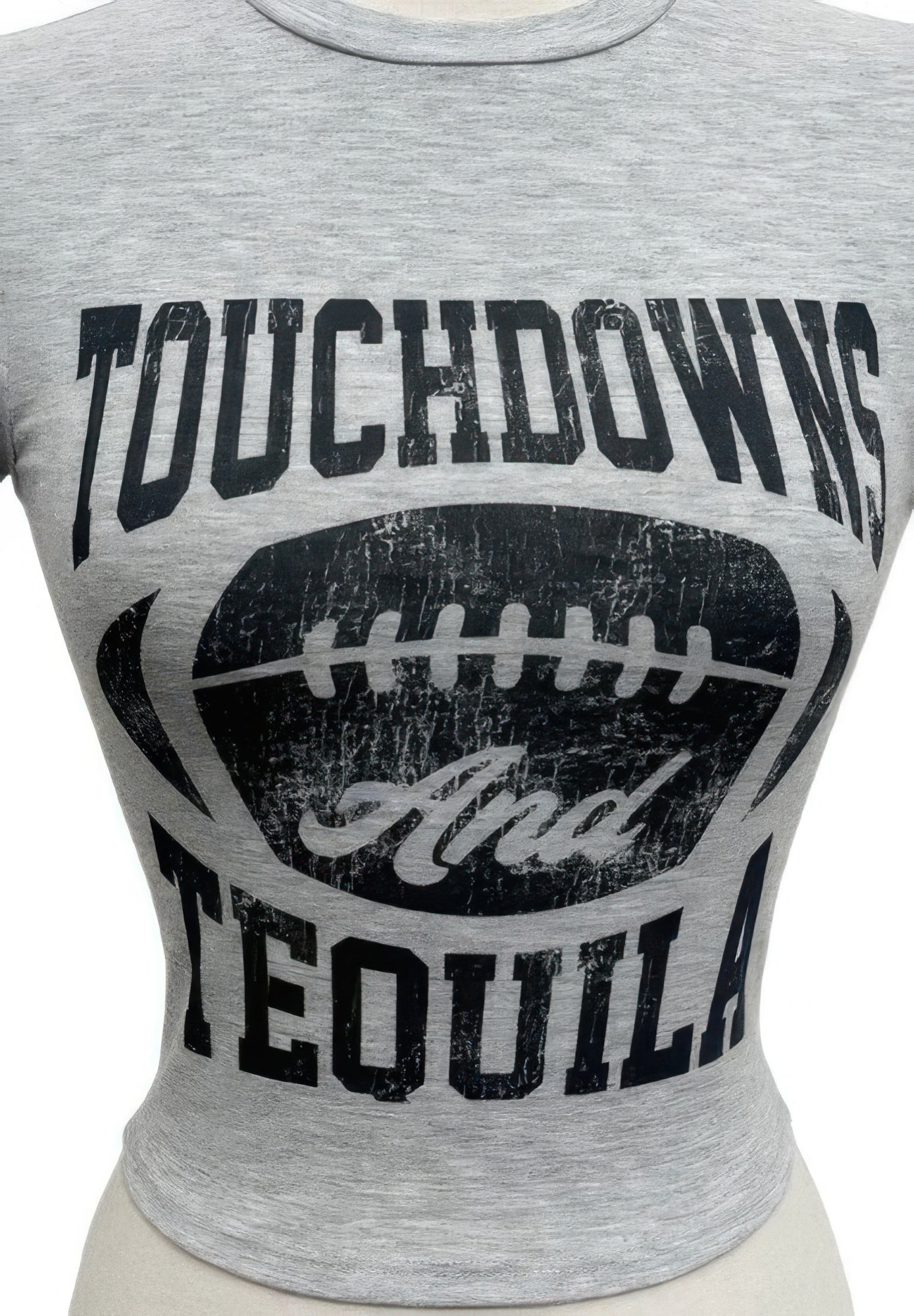 Touchdowns & Tequila Graphic Crop Tee product image