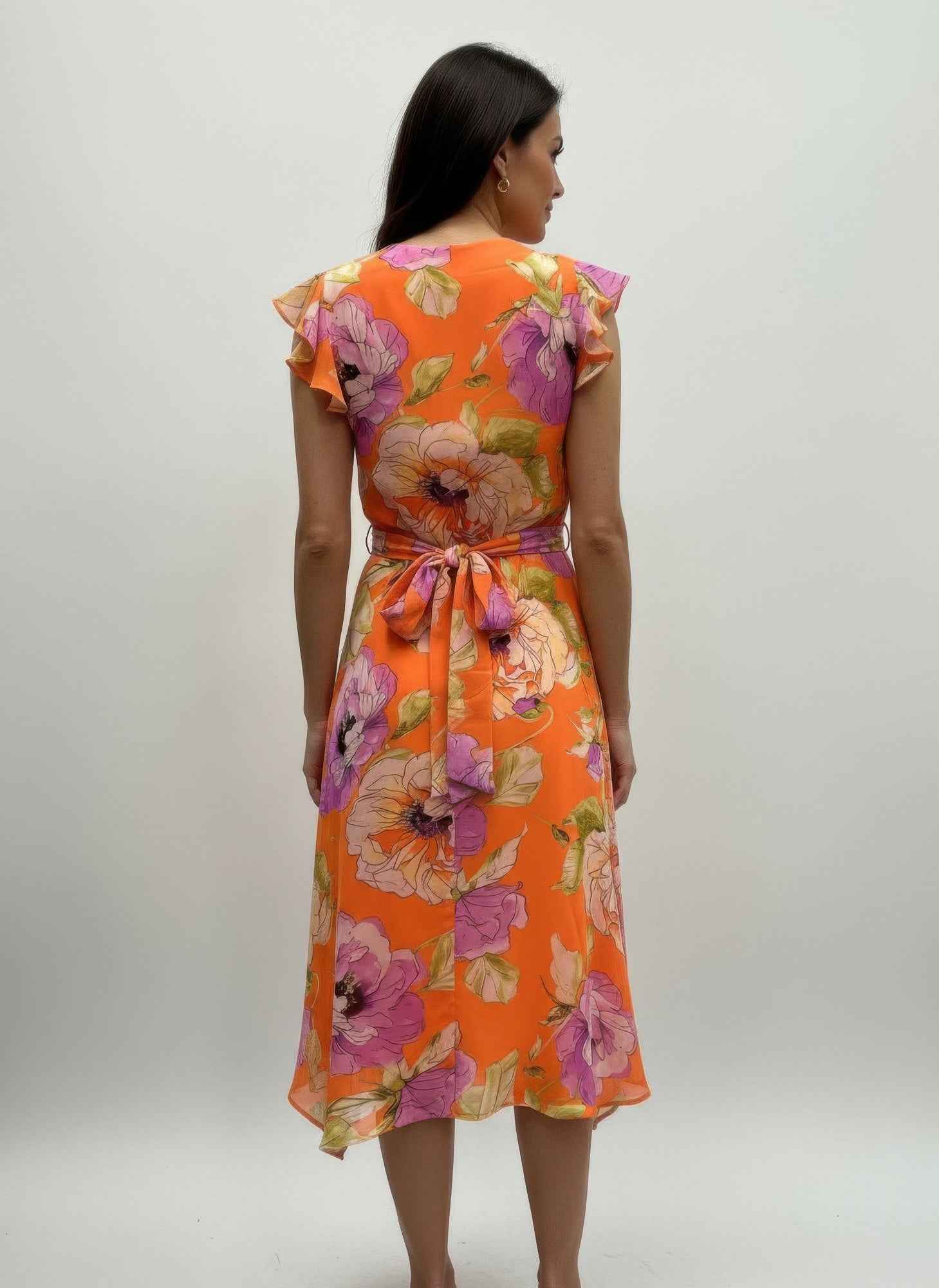 Shelby & Palmer Floral Ruffled Sleeve Shelby & Palmer Floral Ruffled Sleeve