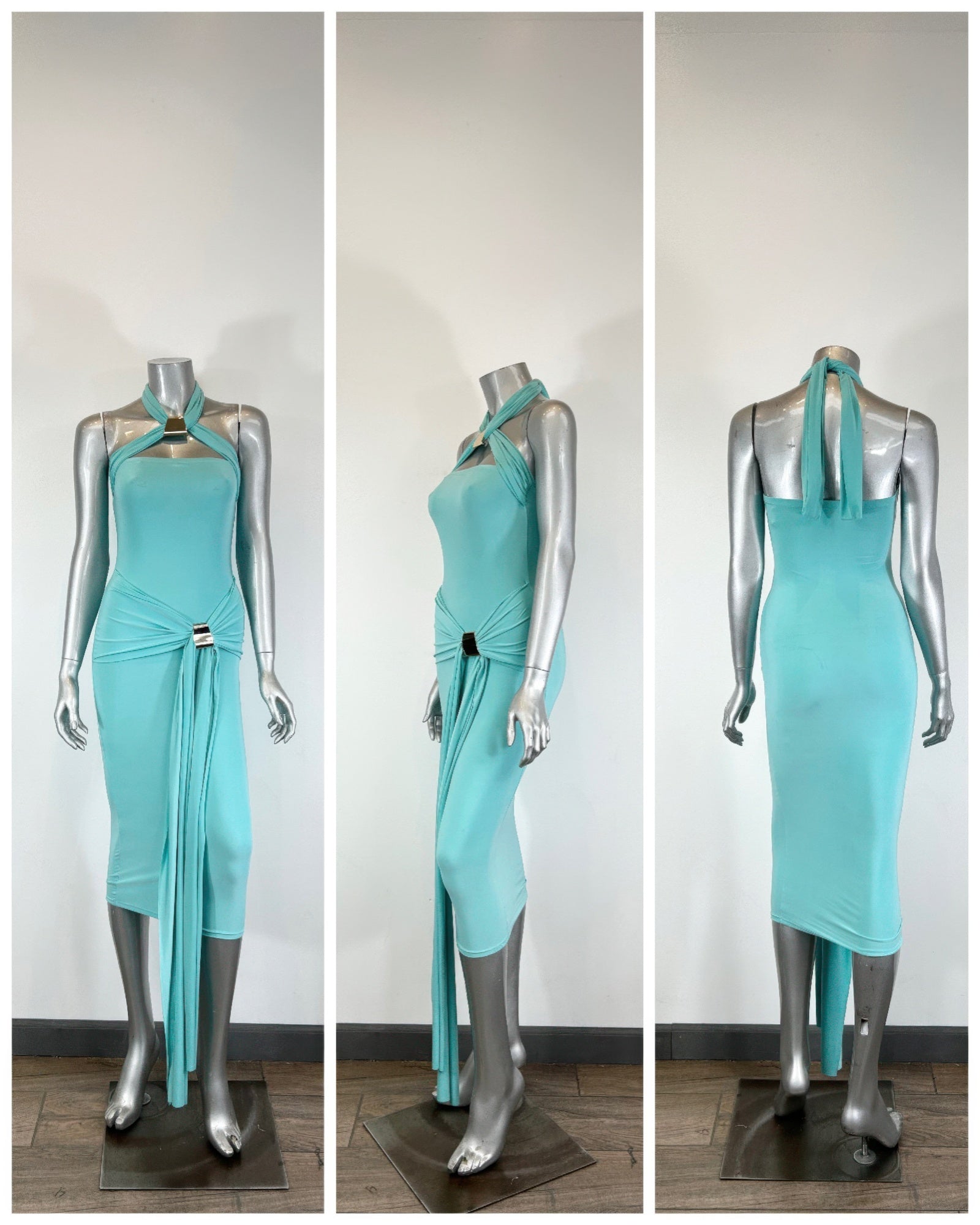 Halter-style Bodycon Midi Dress product image