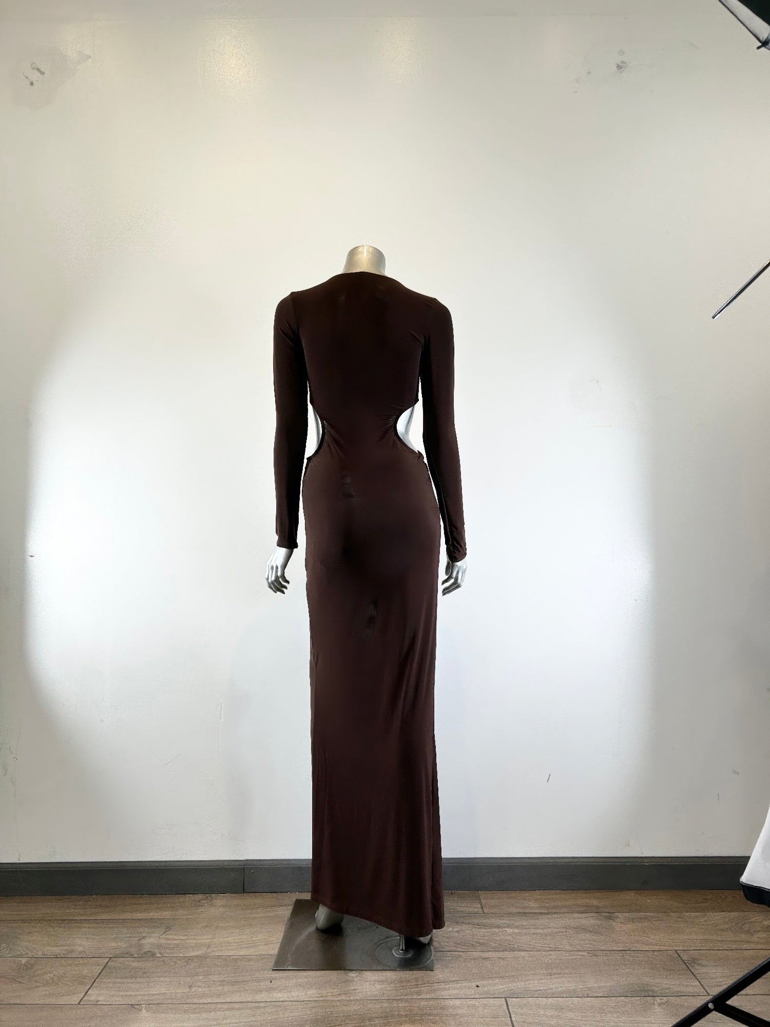 Long Sleeve Mockneck Styling Maxi Dress. product image