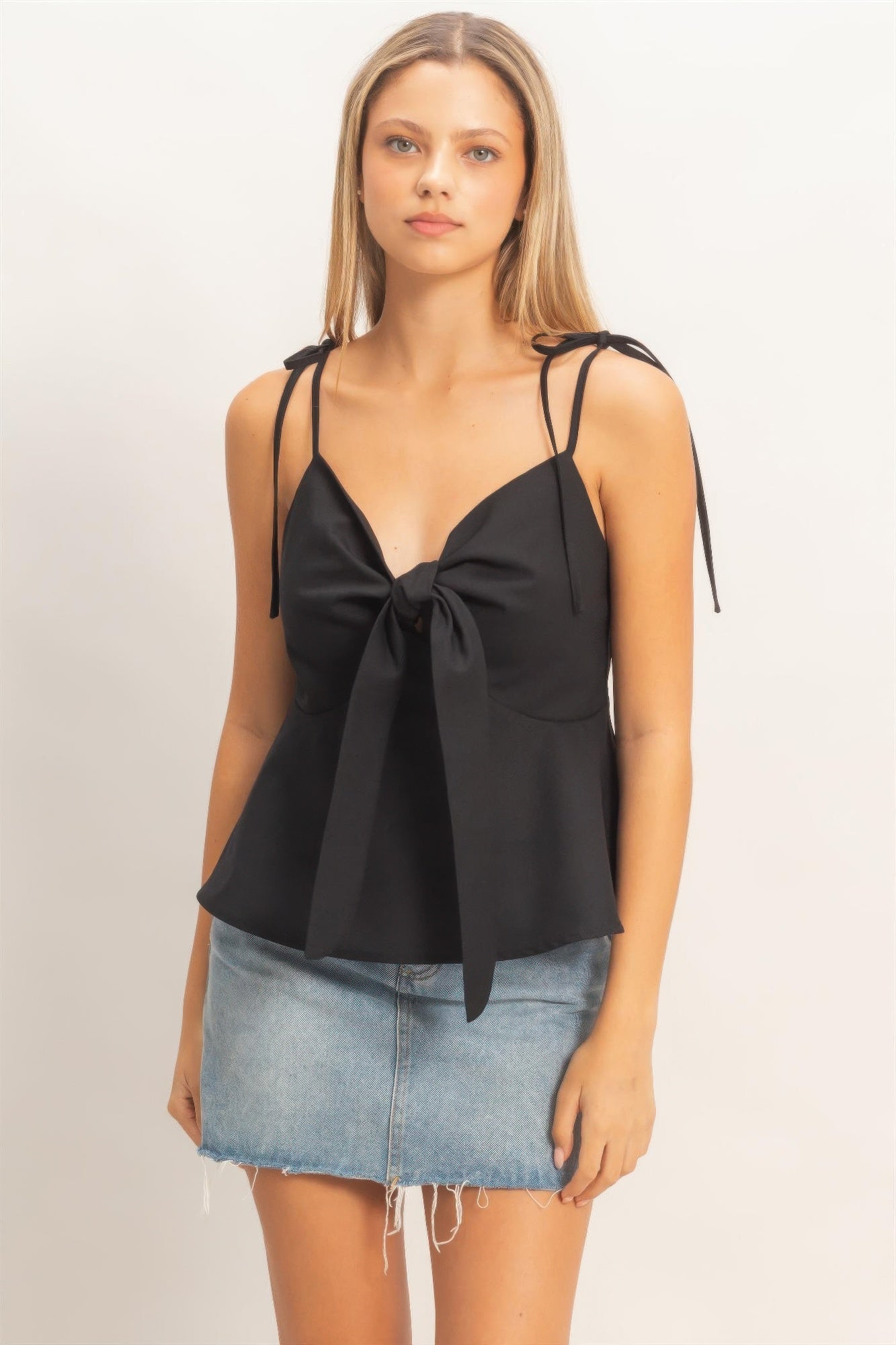 Tie Front Spaghetti Strap Top product image