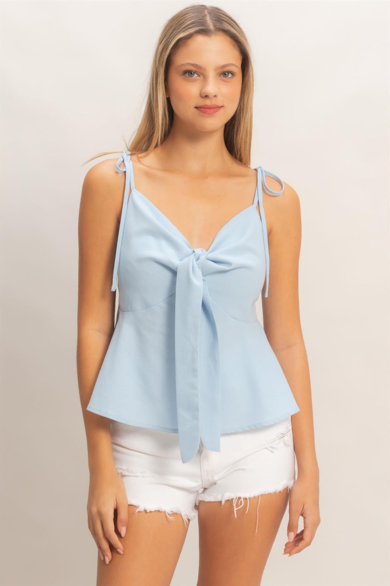 Tie Front Spaghetti Strap Top product image
