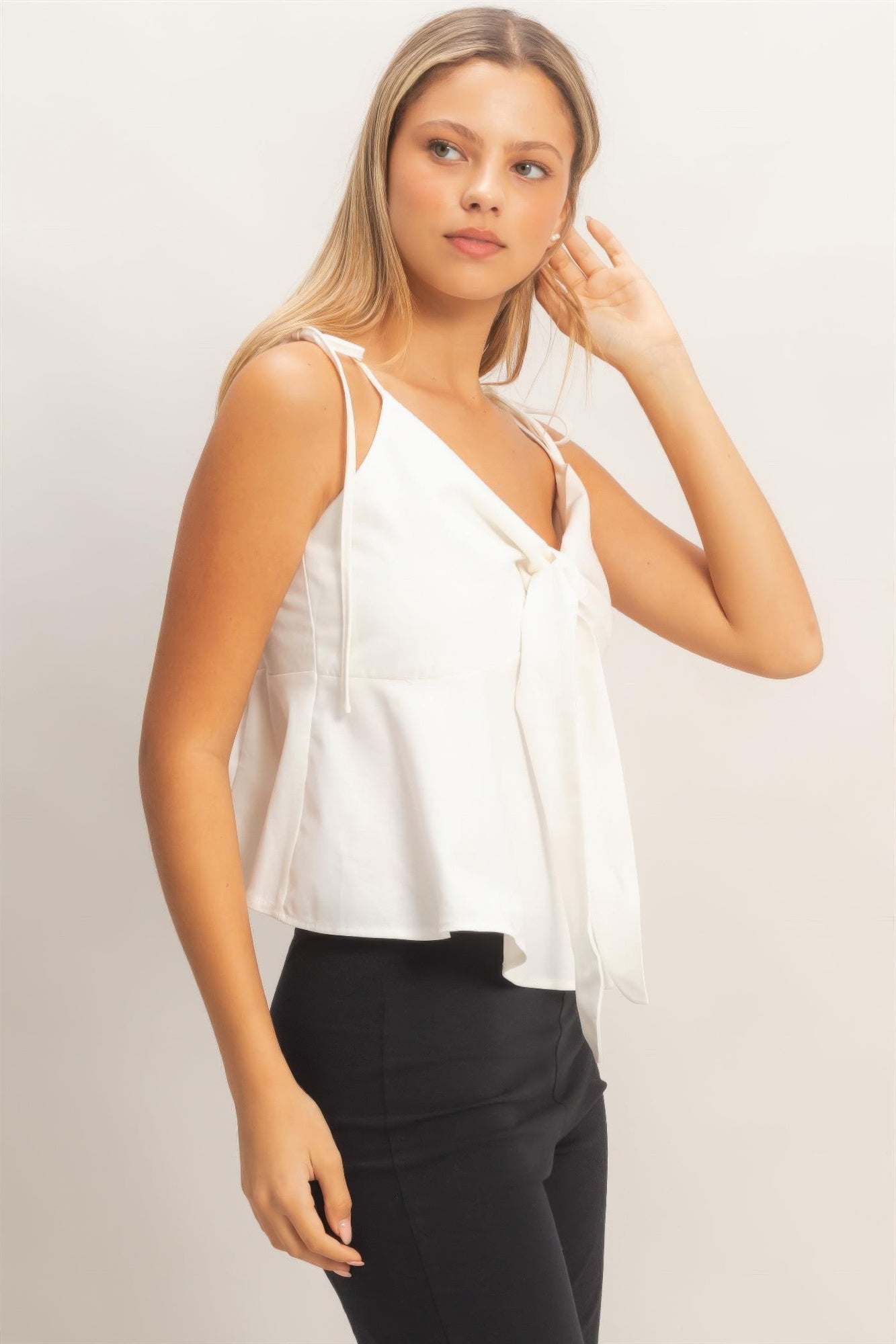 Tie Front Spaghetti Strap Top product image