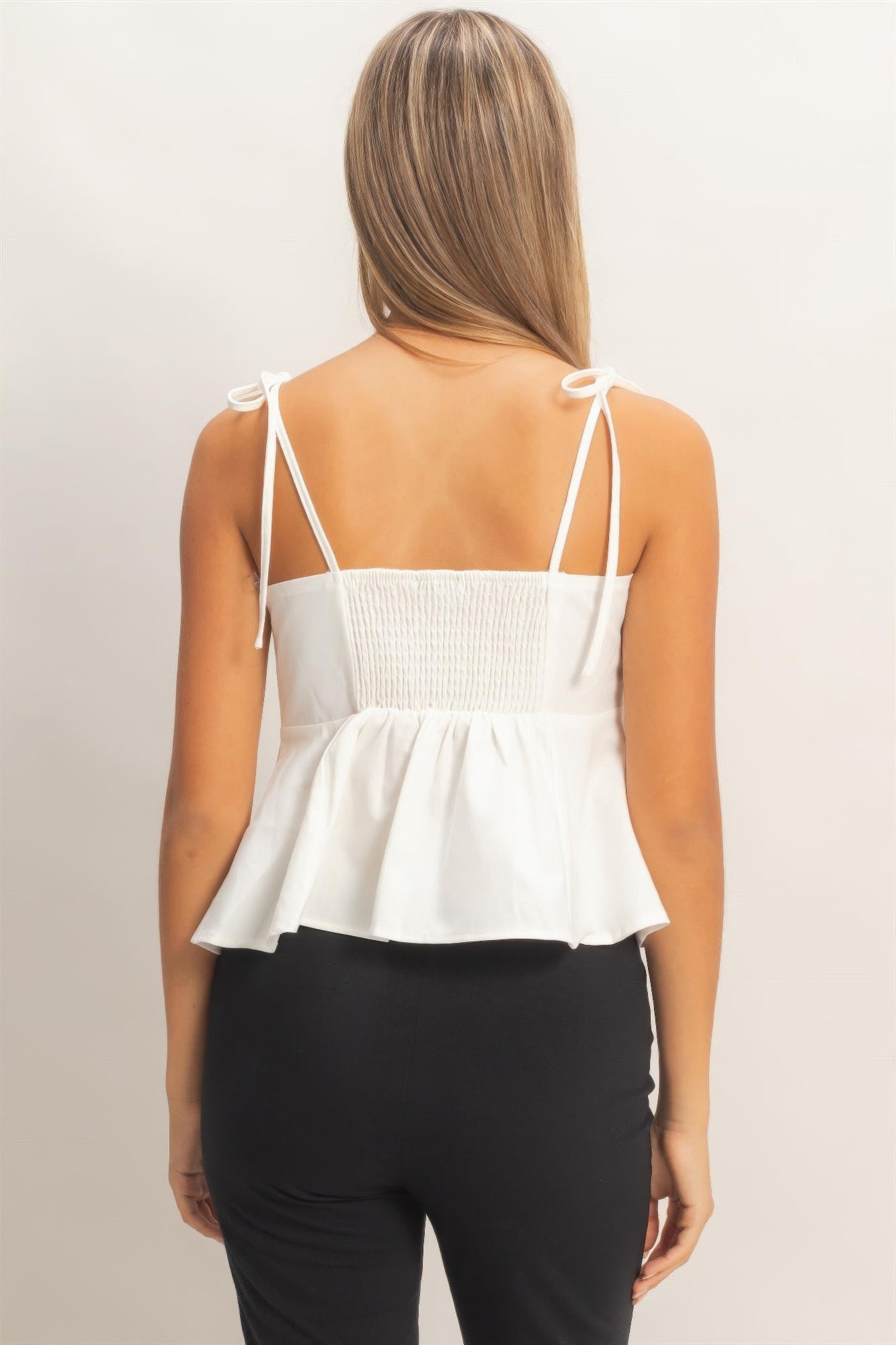 Tie Front Spaghetti Strap Top product image