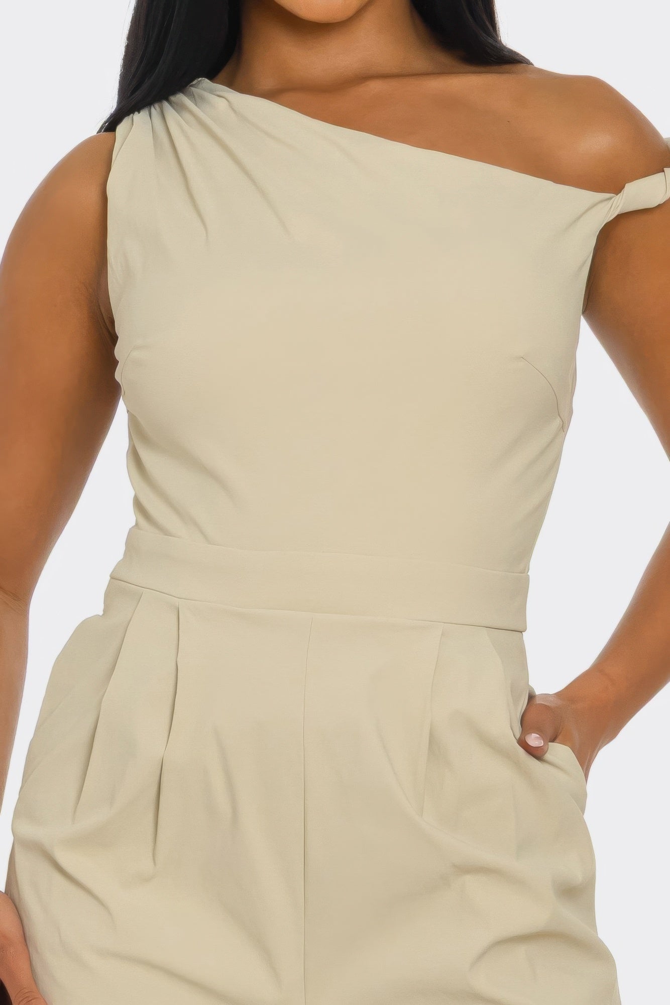 Chic Poise One-shoulder Jumpsuit product image