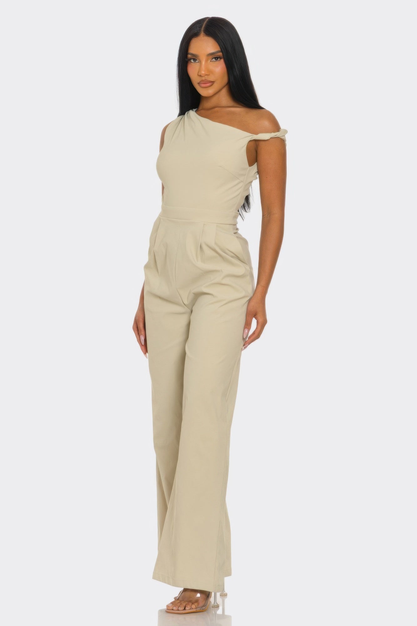 Chic Poise One-shoulder Jumpsuit product image