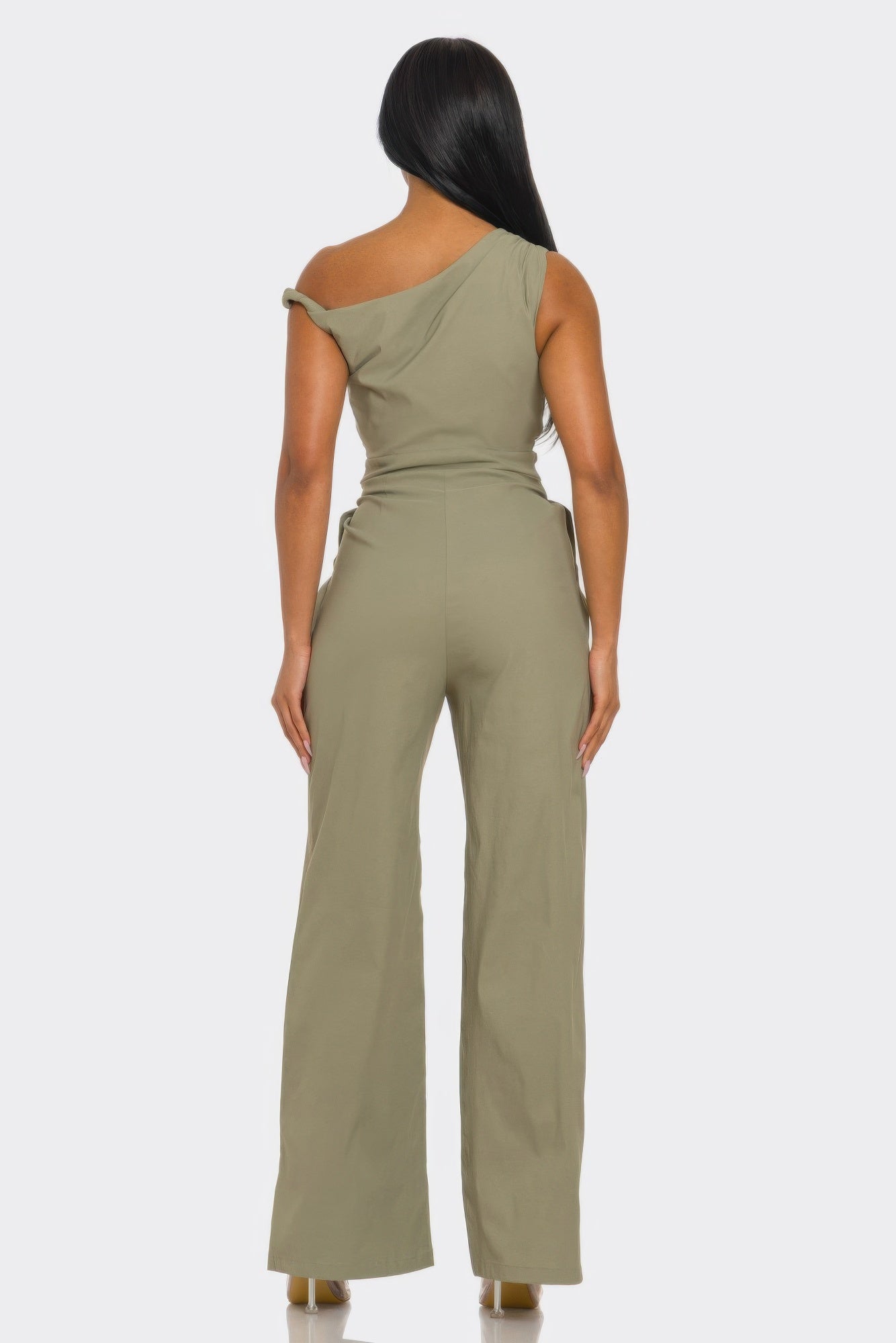 Chic Poise One-shoulder Jumpsuit product image