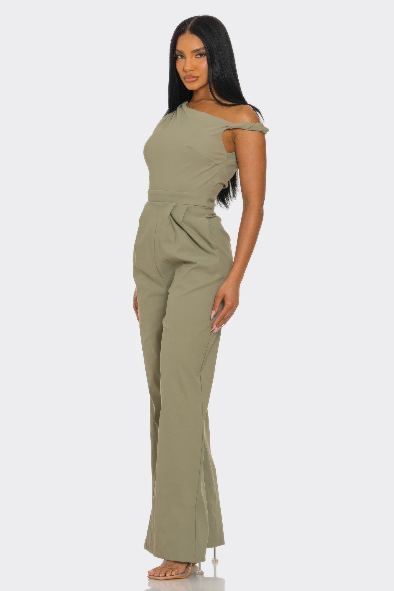 Chic Poise One-shoulder Jumpsuit product image
