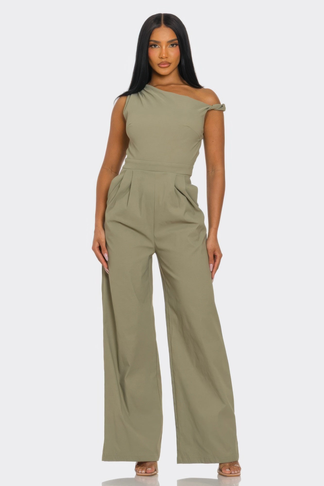 Chic Poise One-shoulder Jumpsuit product image