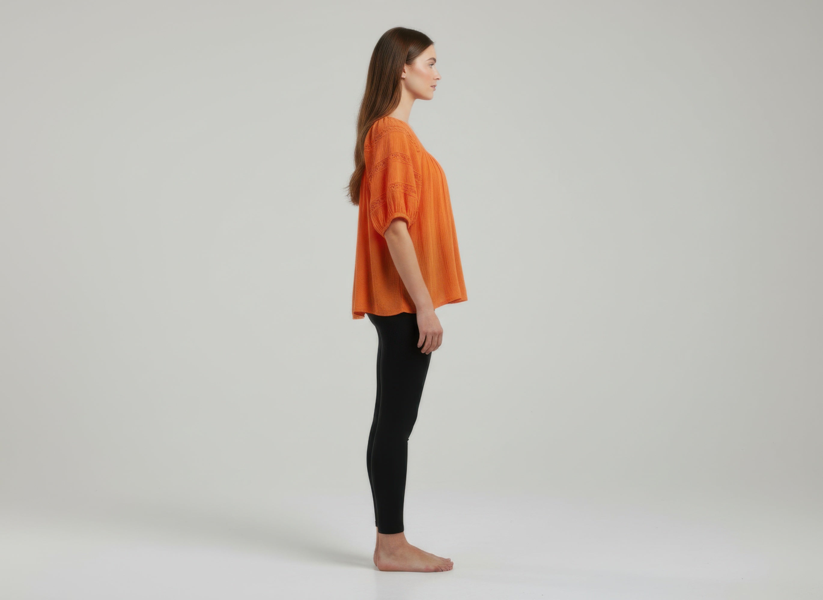 Unique Spectrum Solid Short Sleeve Blouse product image