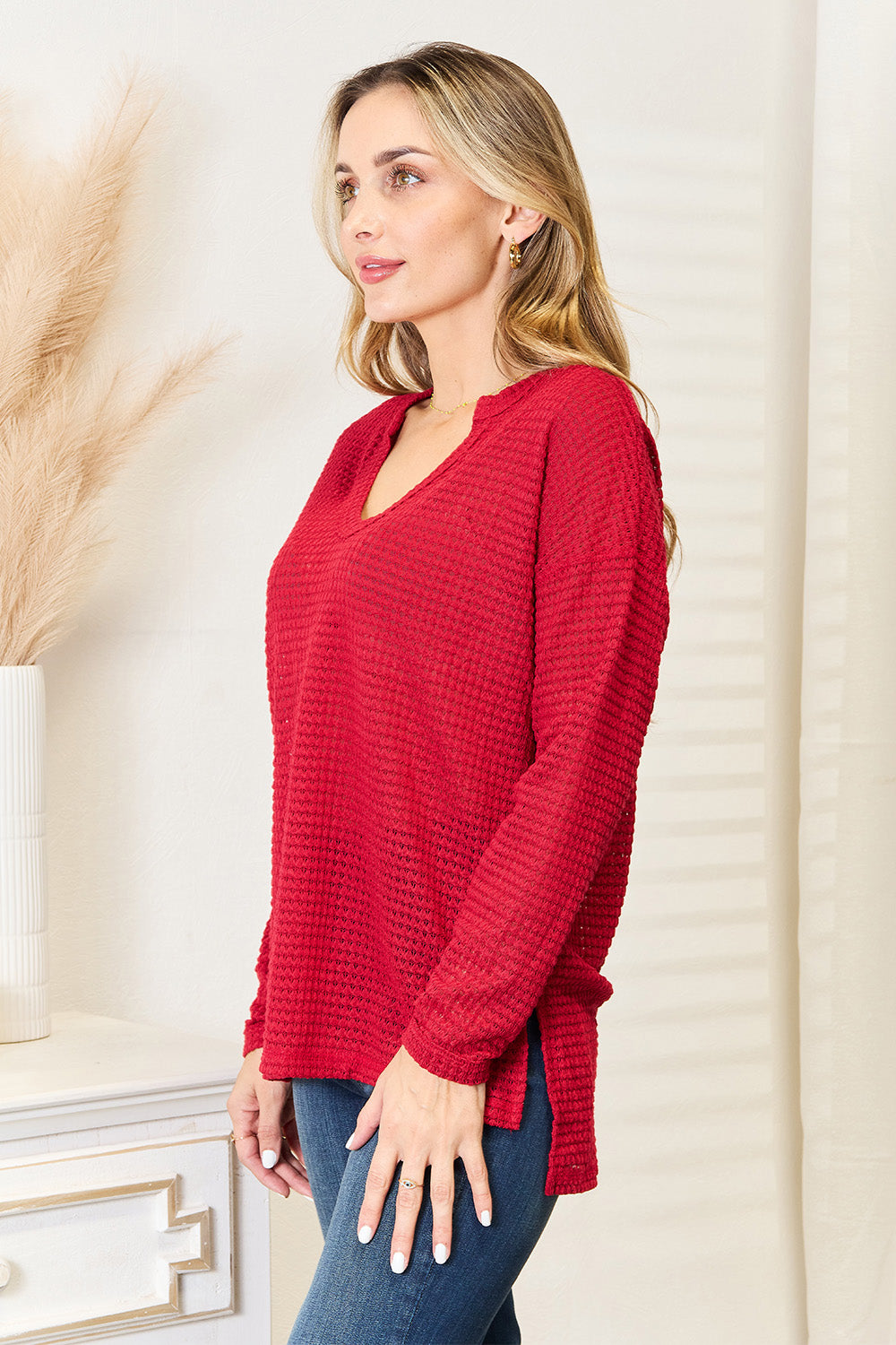 Culture Code Full Size Wide Notch Relax Top Culture Code Full Size Wide Notch Relax Top - TopFashionHQ