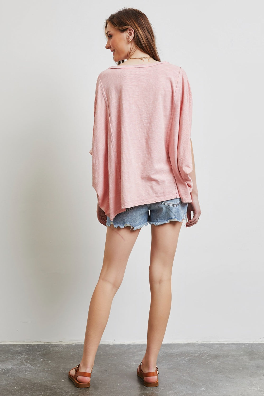 HEYSON Full Size Garment-Dyed Boat Neck Oversized Top HEYSON Full Size Garment-Dyed Boat Neck Oversized Top - TopFashionHQ