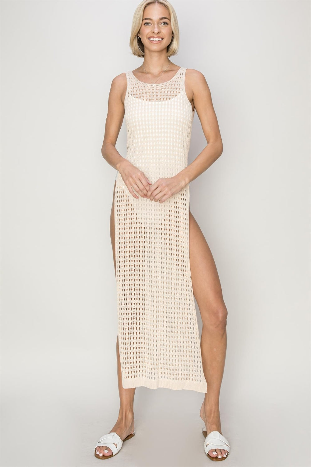 HYFVE Crochet Backless Cover Up Dress HYFVE Crochet Backless Cover Up Dress - TopFashionHQ