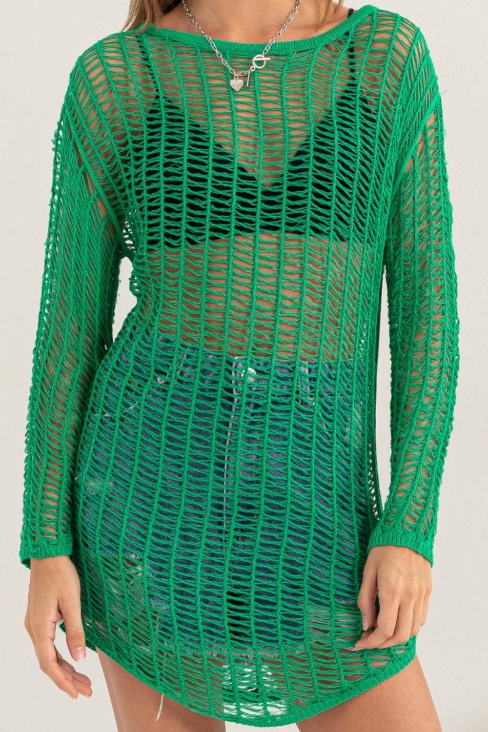 HYFVE Crochet Long Sleeve Cover Up HYFVE Crochet Long Sleeve Cover Up - TopFashionHQ