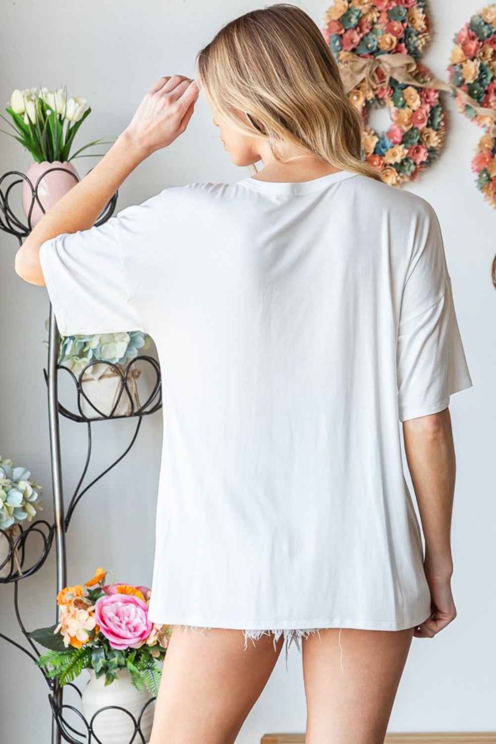 Heimish Full Size Star Patch Short Sleeve T-Shirt Heimish Full Size Star Patch Short Sleeve T-Shirt