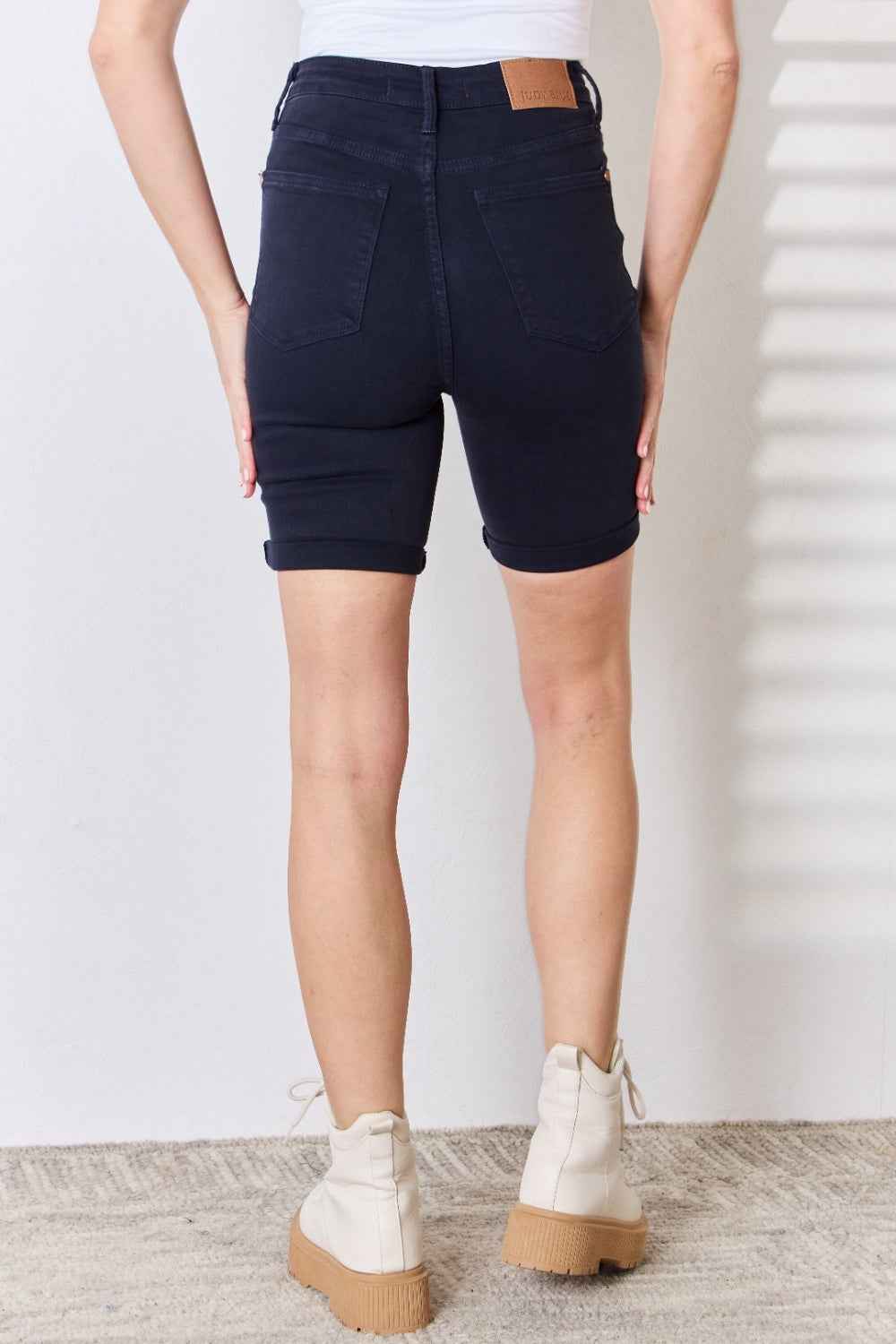 Judy Blue Full Size High Waist Tummy Control Bermuda Shorts Judy Blue Full Size High Waist Tummy Control Bermuda Shorts