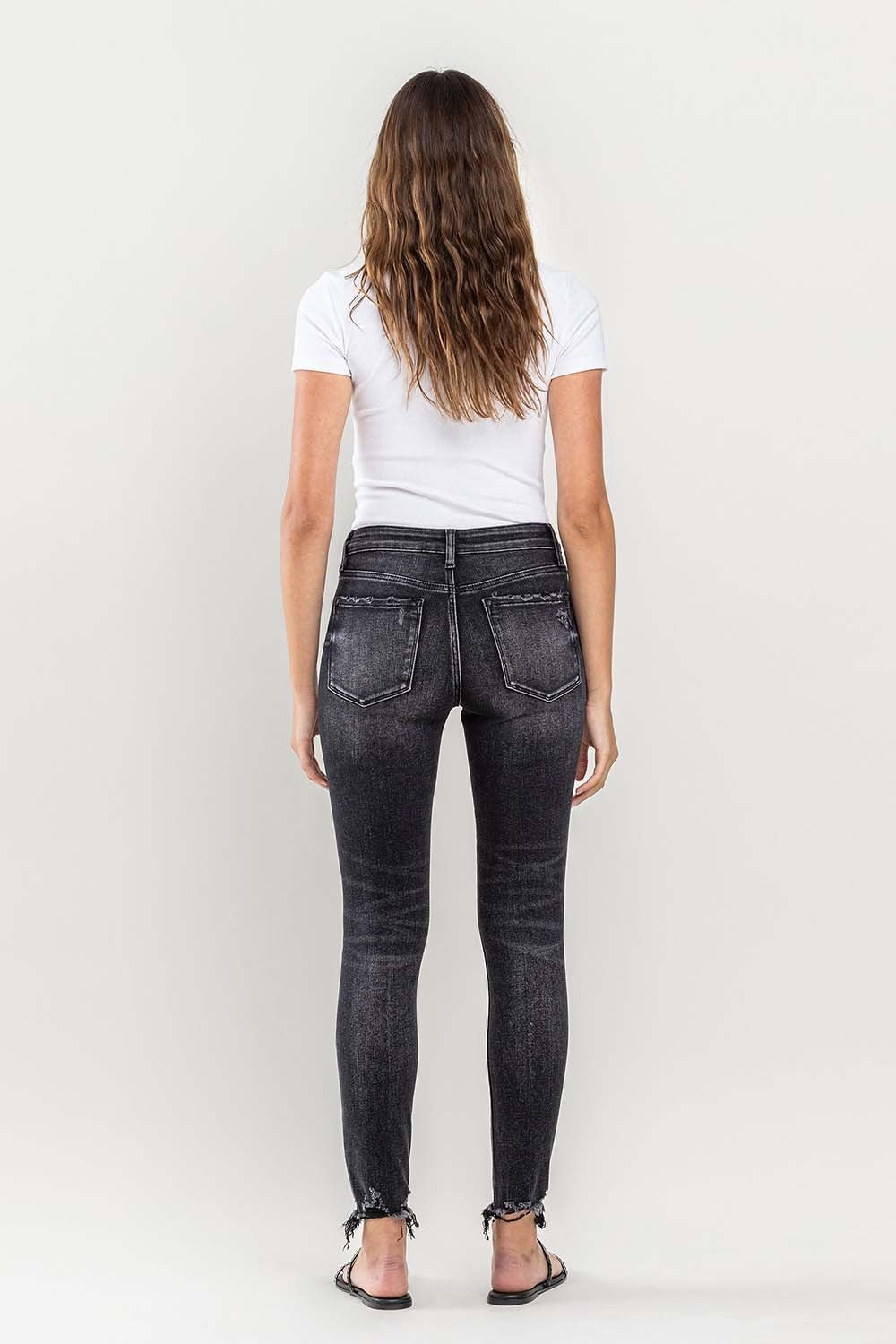 Lovervet Raw Hem Cropped Skinny Jeans Lovervet Raw Hem Cropped Skinny Jeans - TopFashionHQ