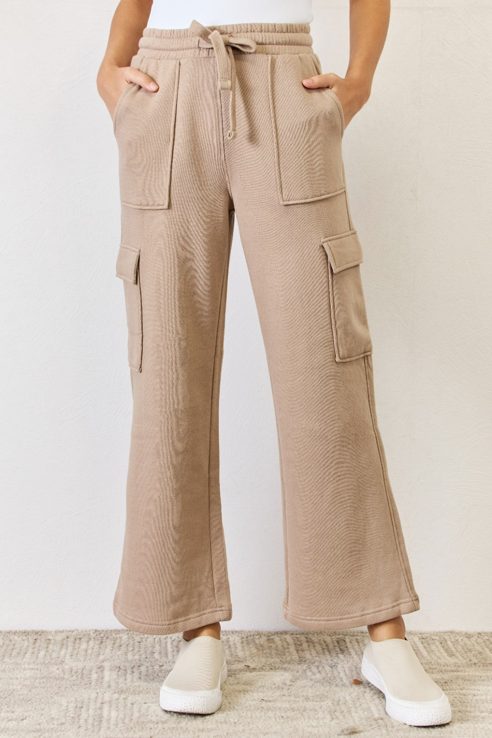 RISEN High Waist Cargo Wide Leg Pants RISEN High Waist Cargo Wide Leg Pants - TopFashionHQ