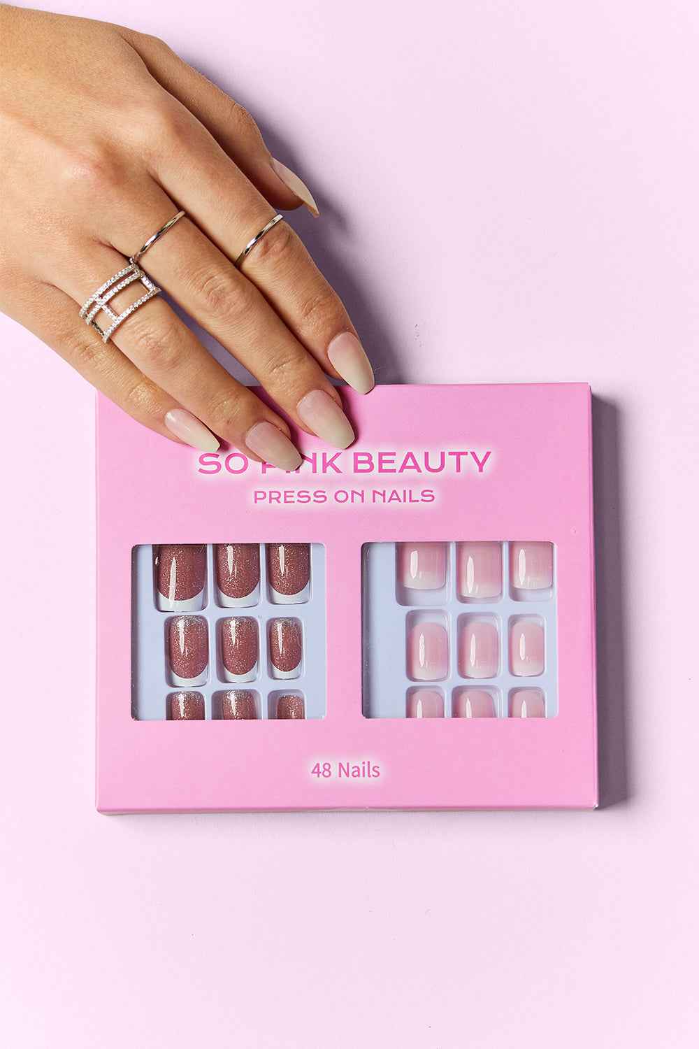 SO PINK BEAUTY Press On Nails 2 Packs SO PINK BEAUTY Press On Nails 2 Packs
