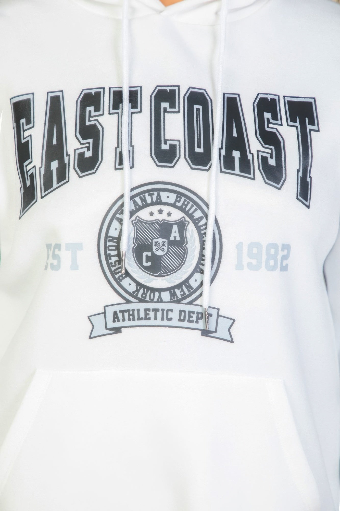 Plus Size Graphic Kangaroo Pocket Drawstring Hoodie product image