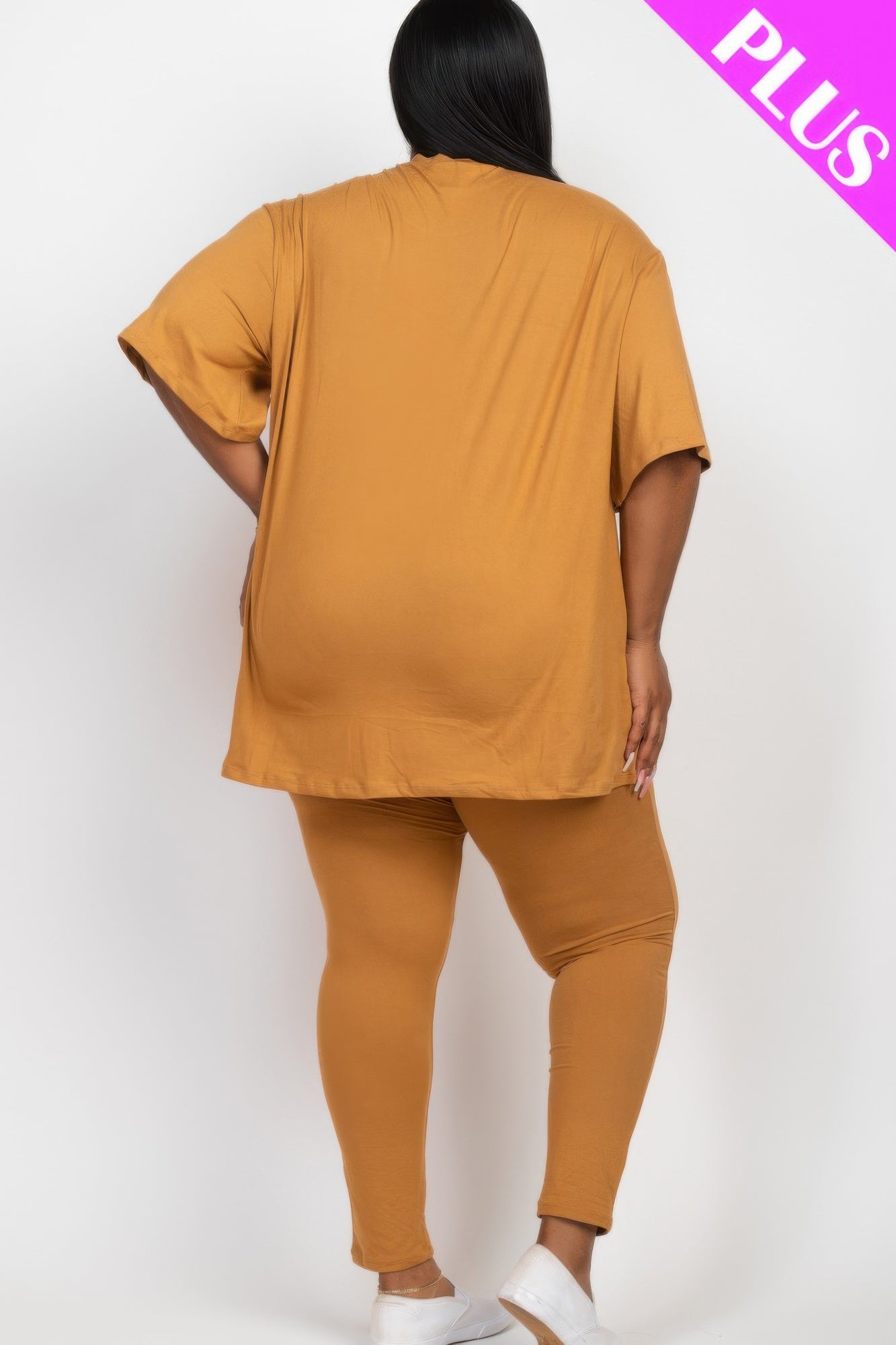 Plus Size Oversized T-shirt & Leggings Set product image