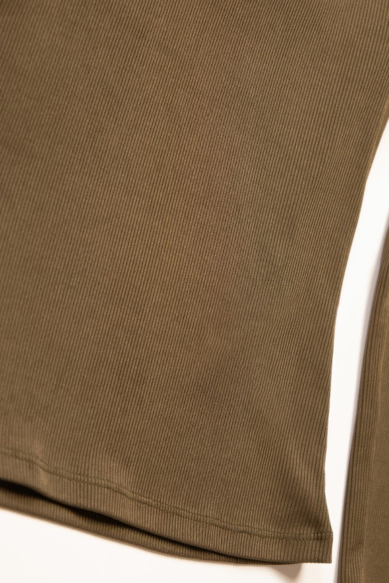 Ribbed Round Neck Long Sleeve Top product image