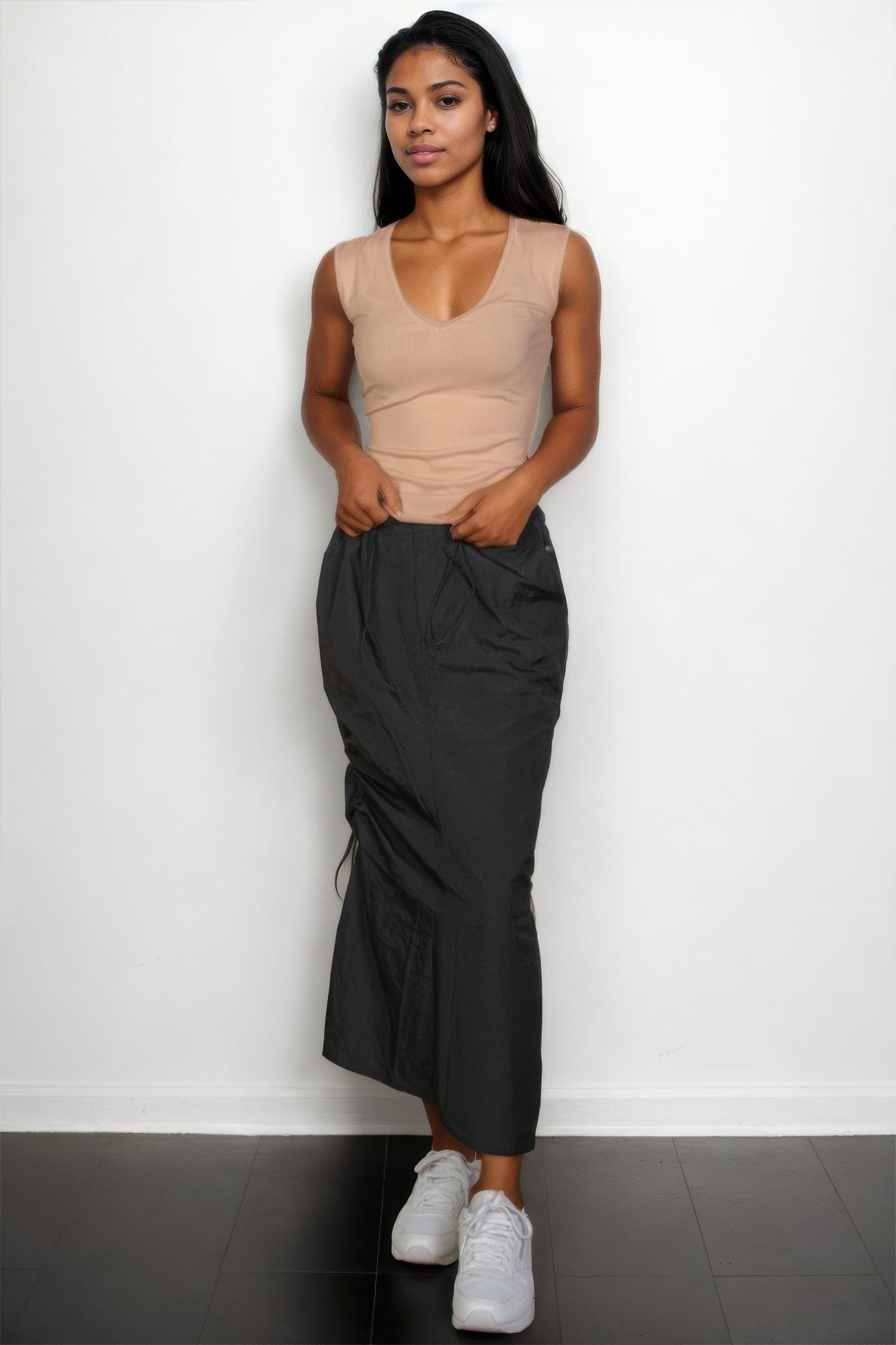 Ribbed V-neck Sleeveless Top product image