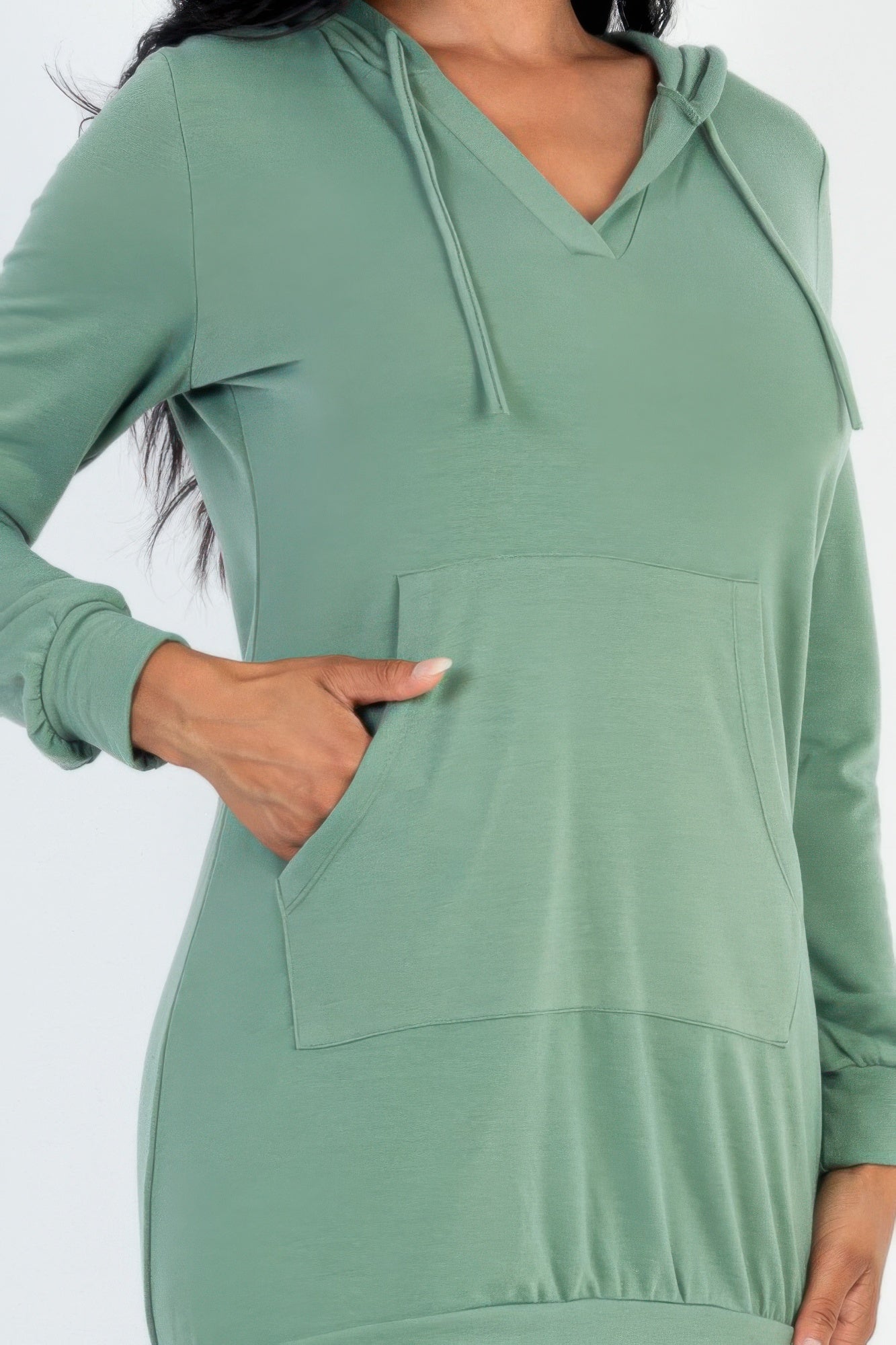 French Terry Hoodie Mini Dress product image