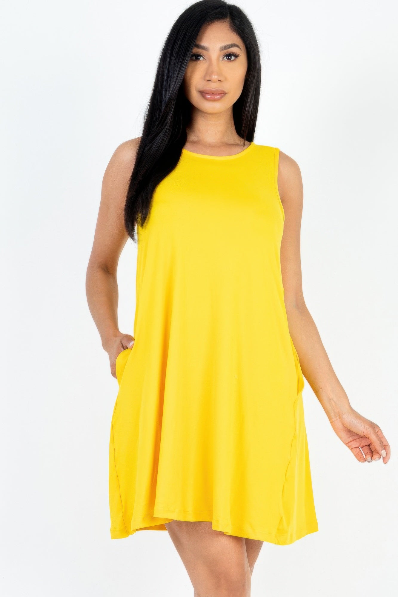 Comfy Sleeveless Flare Mini Dress product image
