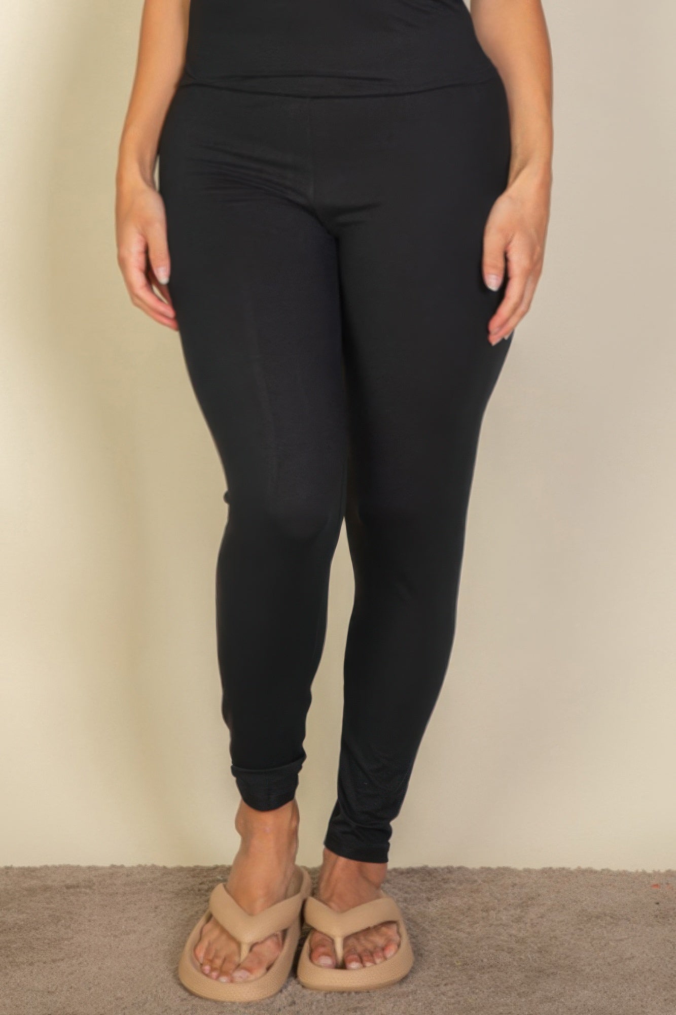 Plus Basic Solid Leggings product image