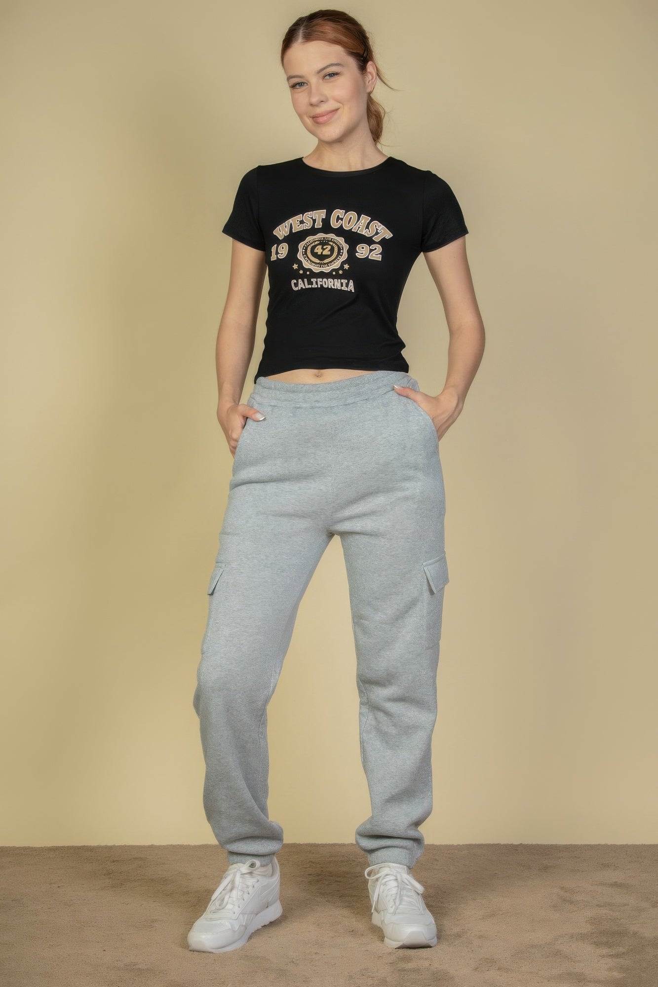 Side Pocket Drawstring Waist Sweatpants product image