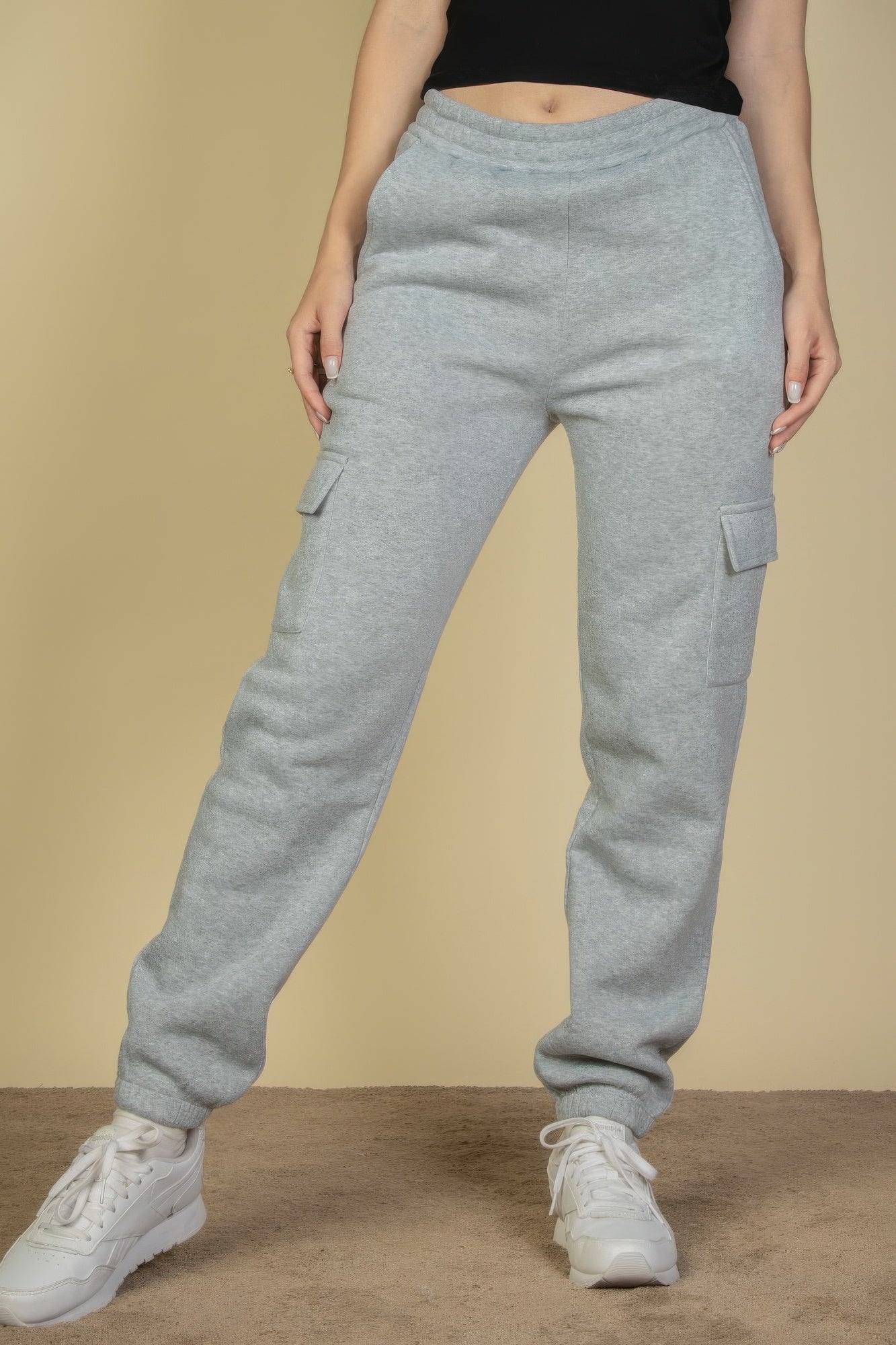 Side Pocket Drawstring Waist Sweatpants product image