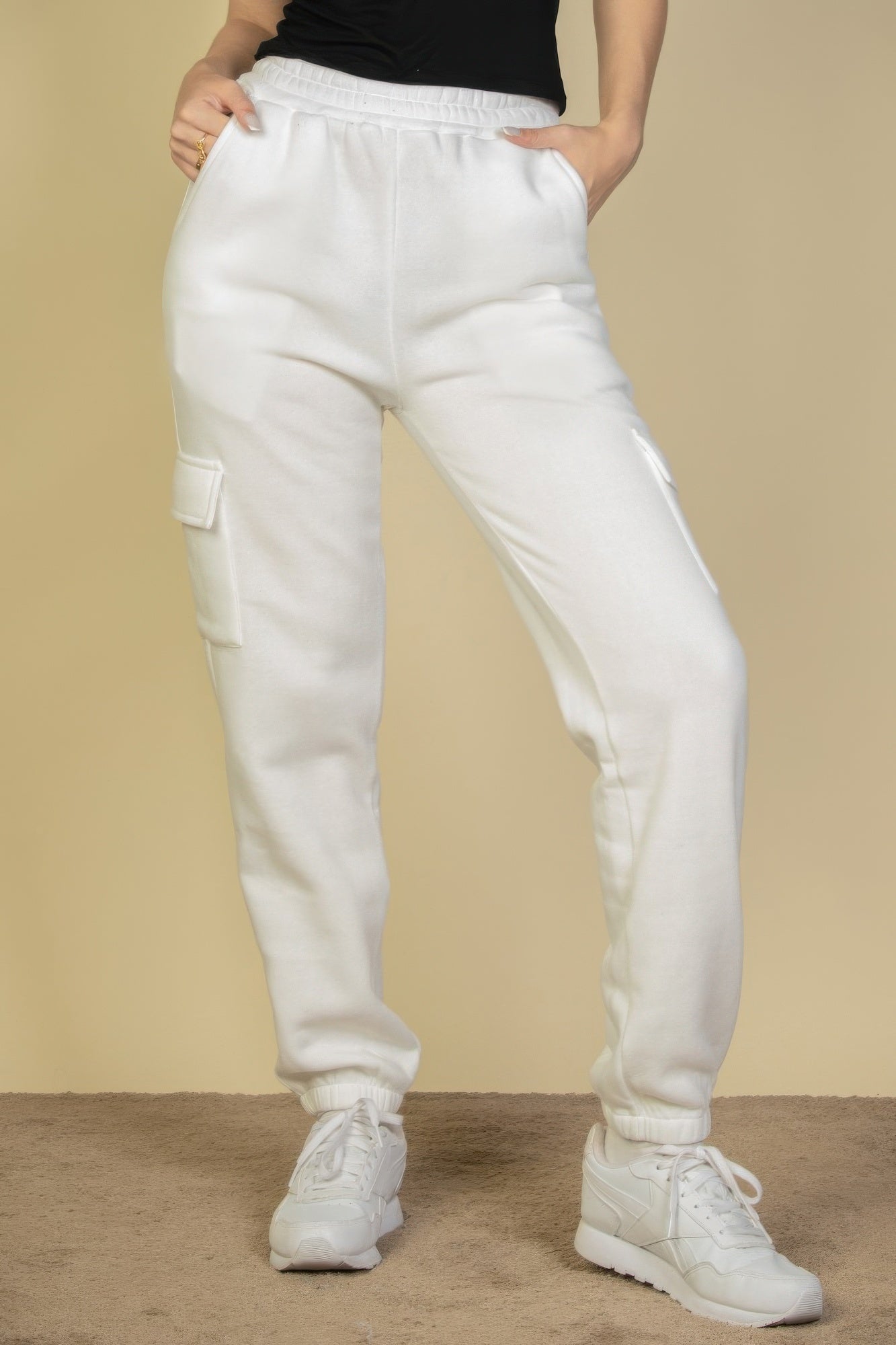 Side Pocket Drawstring Waist Sweatpants product image