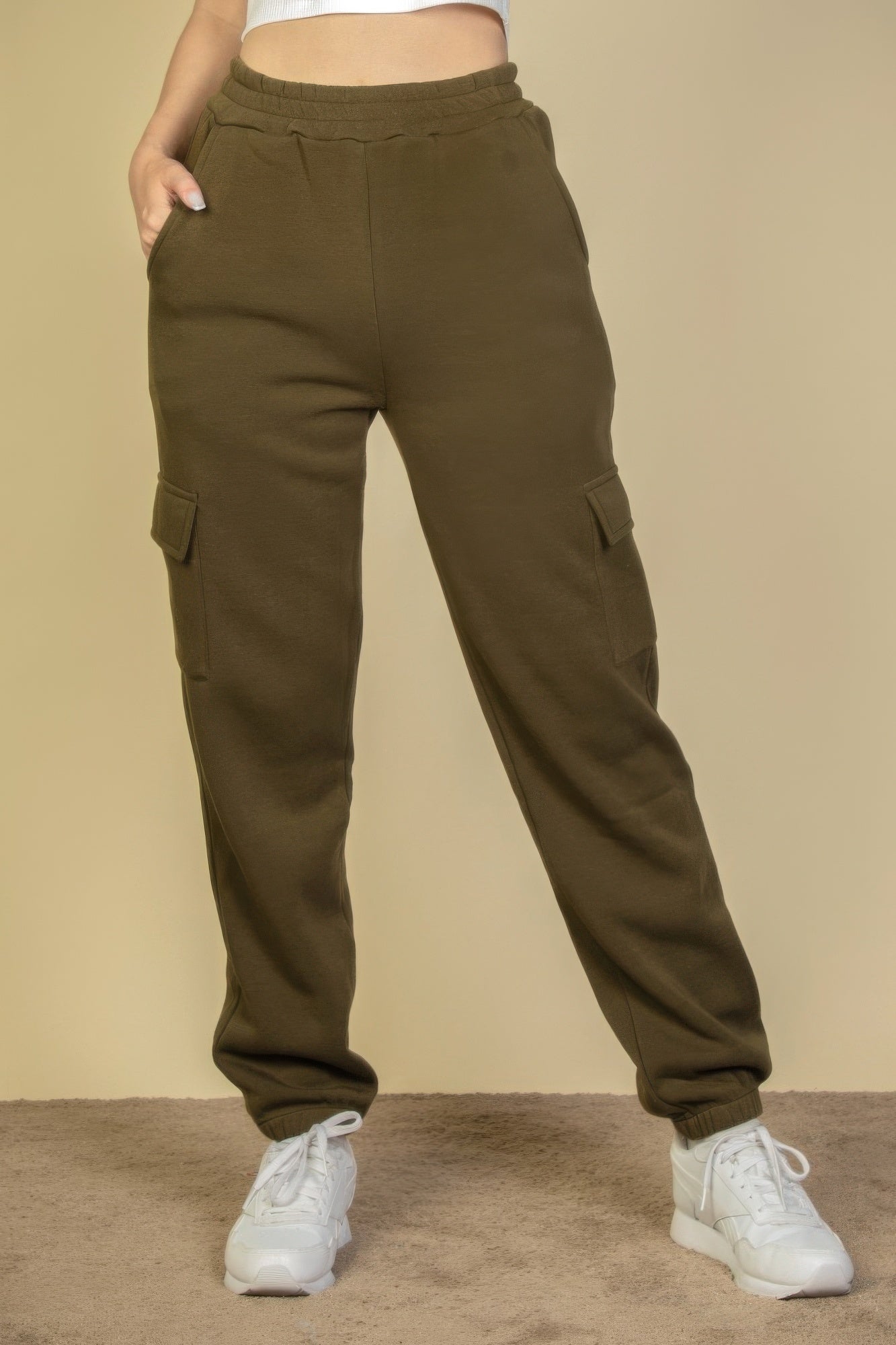 Side Pocket Drawstring Waist Sweatpants product image