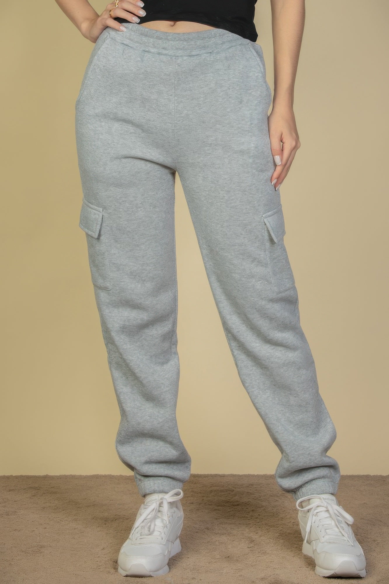 Side Pocket Drawstring Waist Sweatpants product image