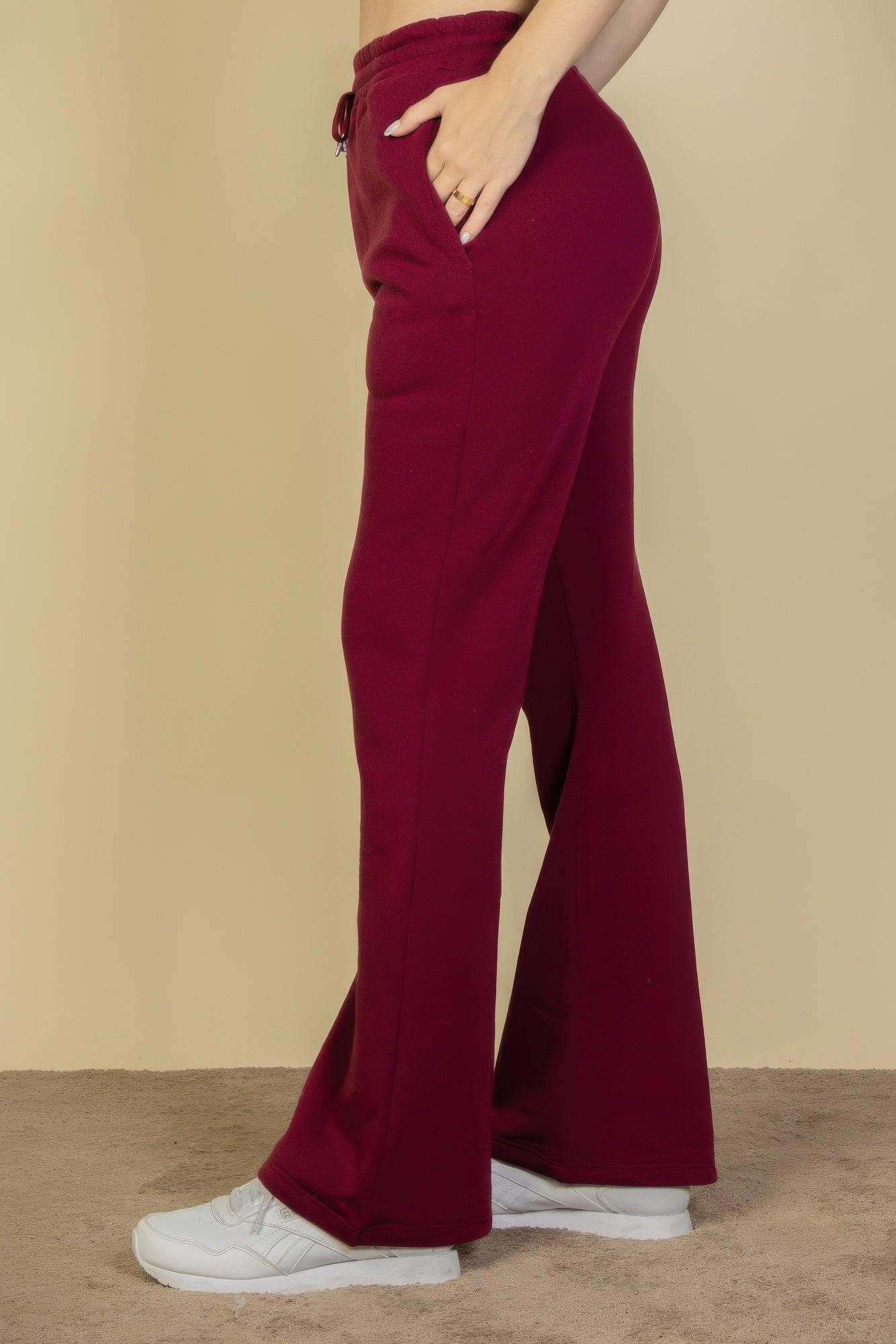 Drawstring Waist Slant Pocket Sweatpants product image