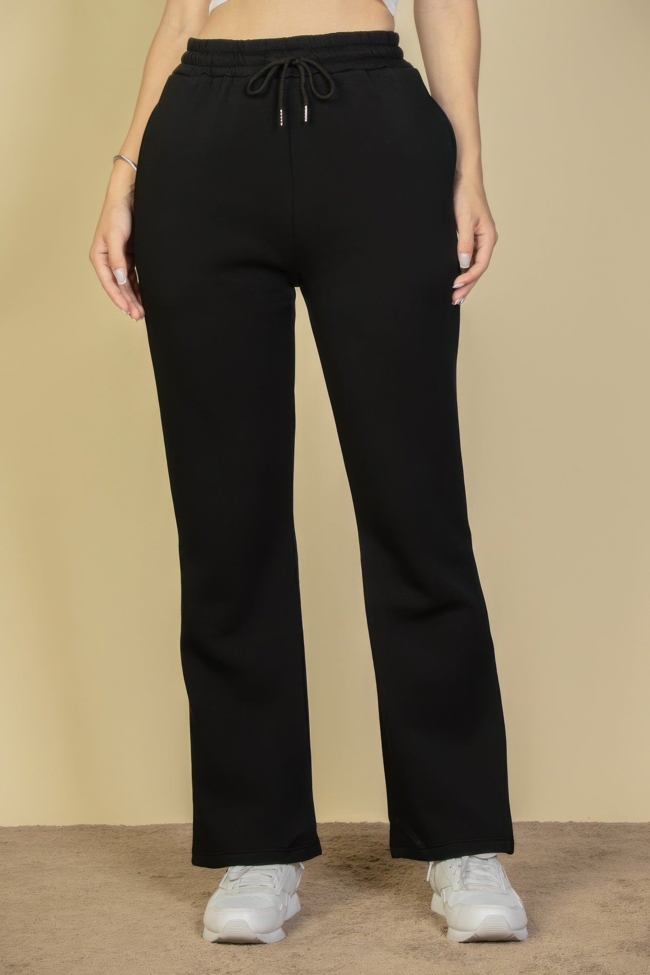 Drawstring Waist Slant Pocket Sweatpants product image