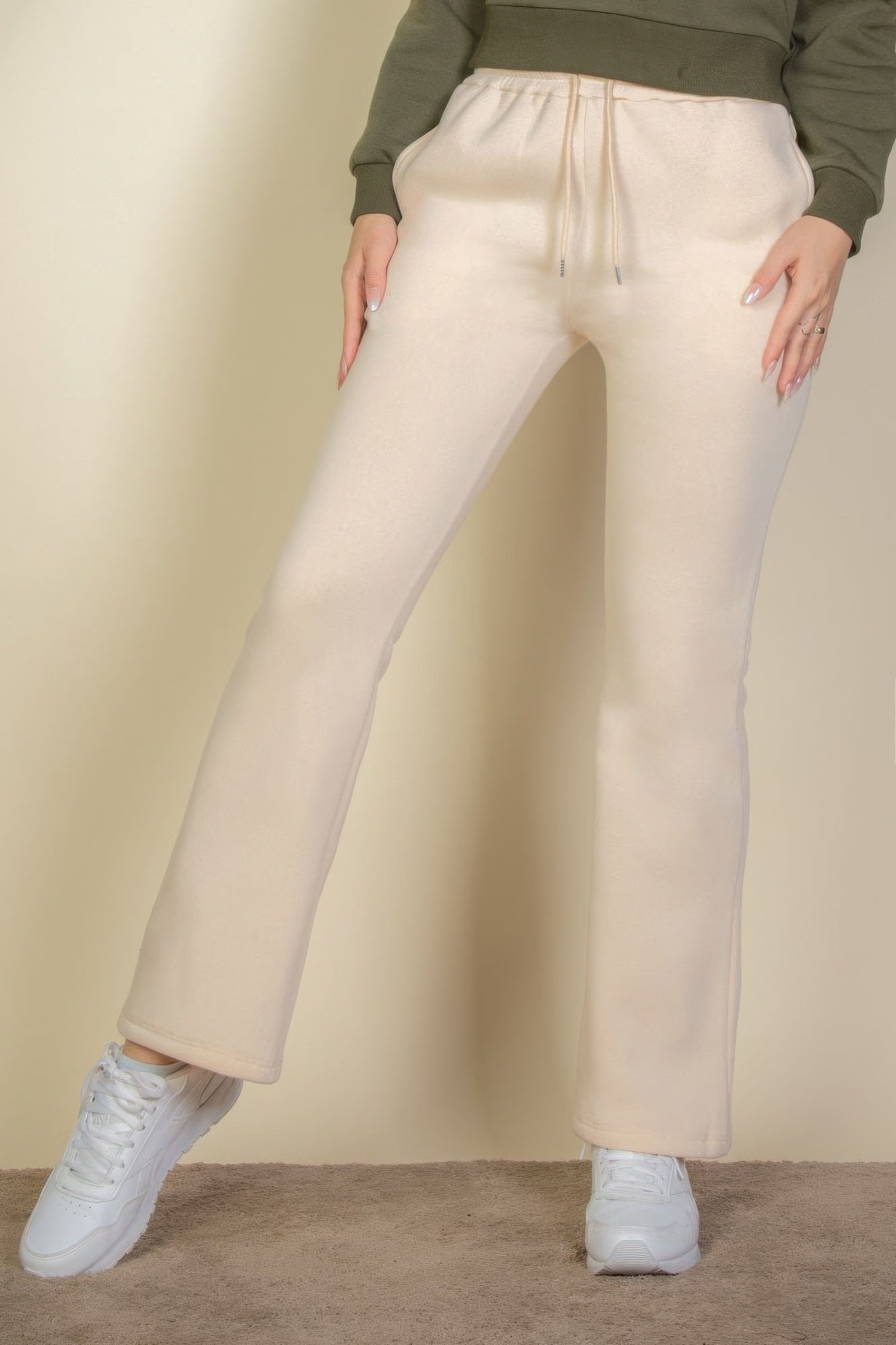 Drawstring Waist Slant Pocket Sweatpants product image