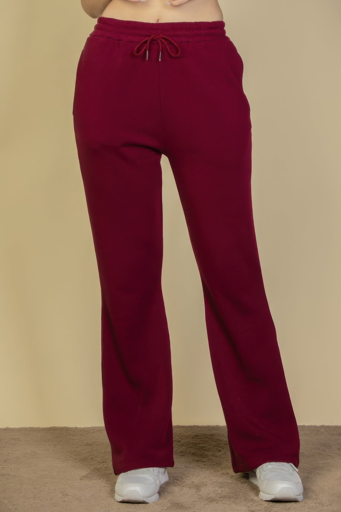 Drawstring Waist Slant Pocket Sweatpants product image