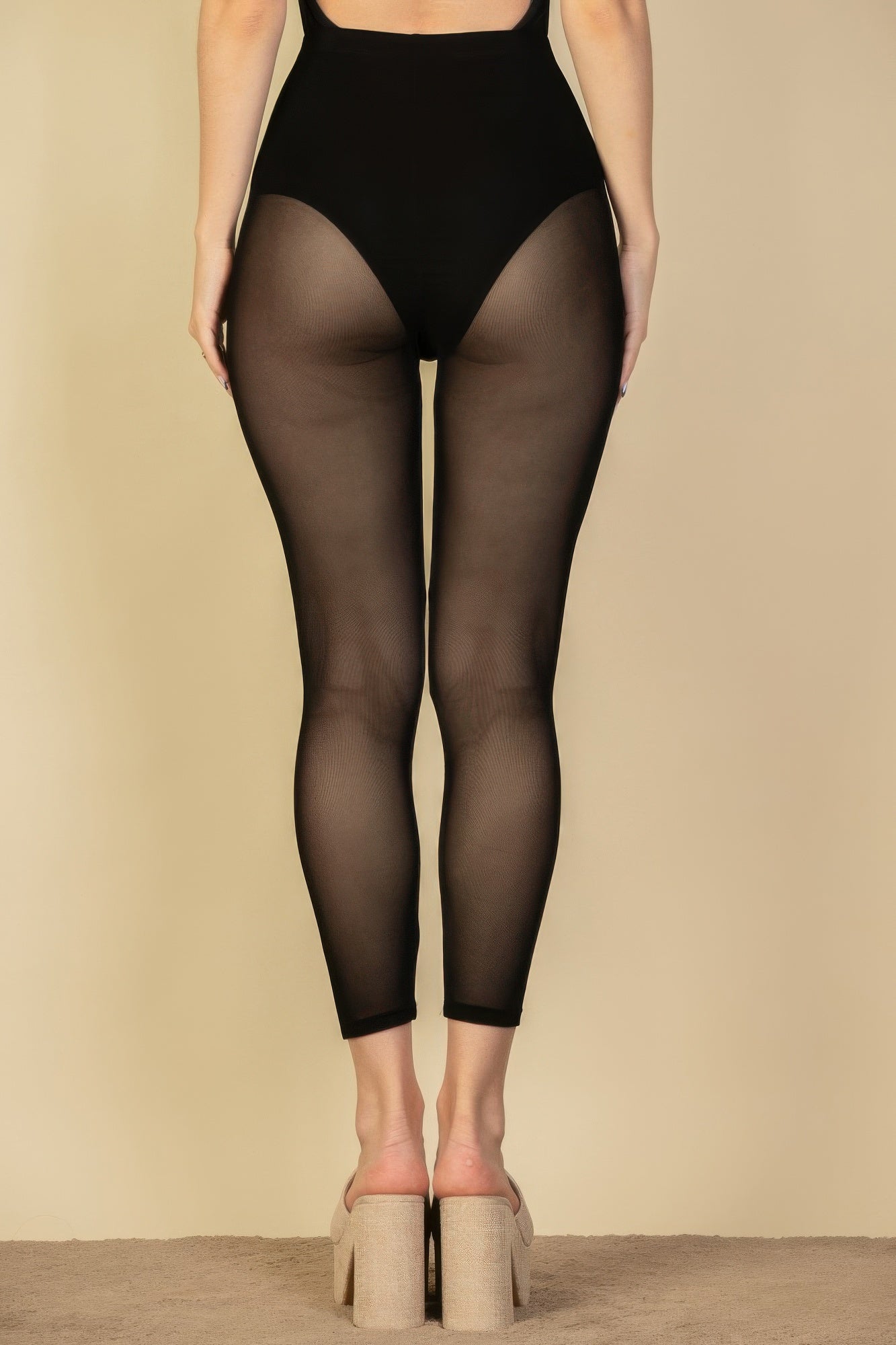 Seam Front High Waist Mesh Leggings product image