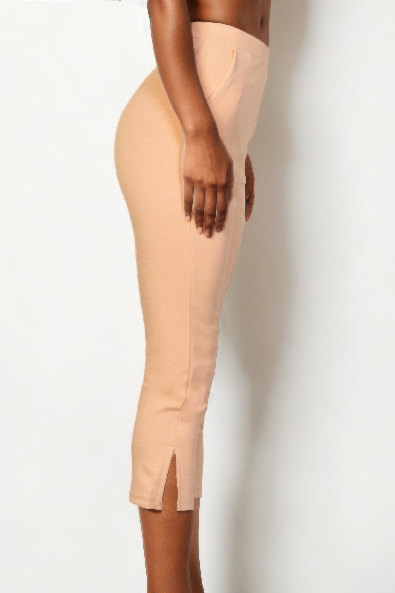 Slit Hem Cropped Pants product image