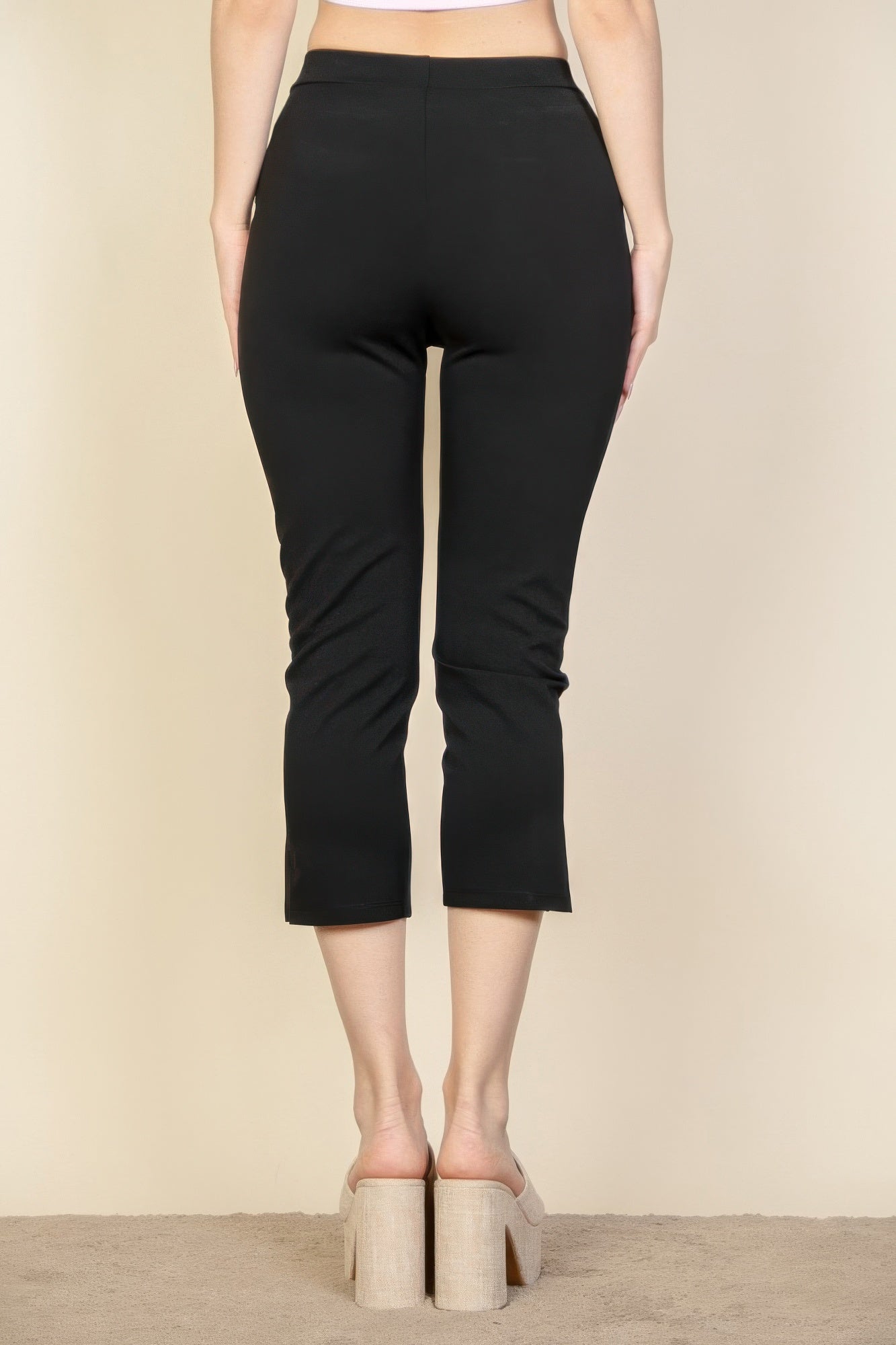Slit Hem Cropped Pants product image