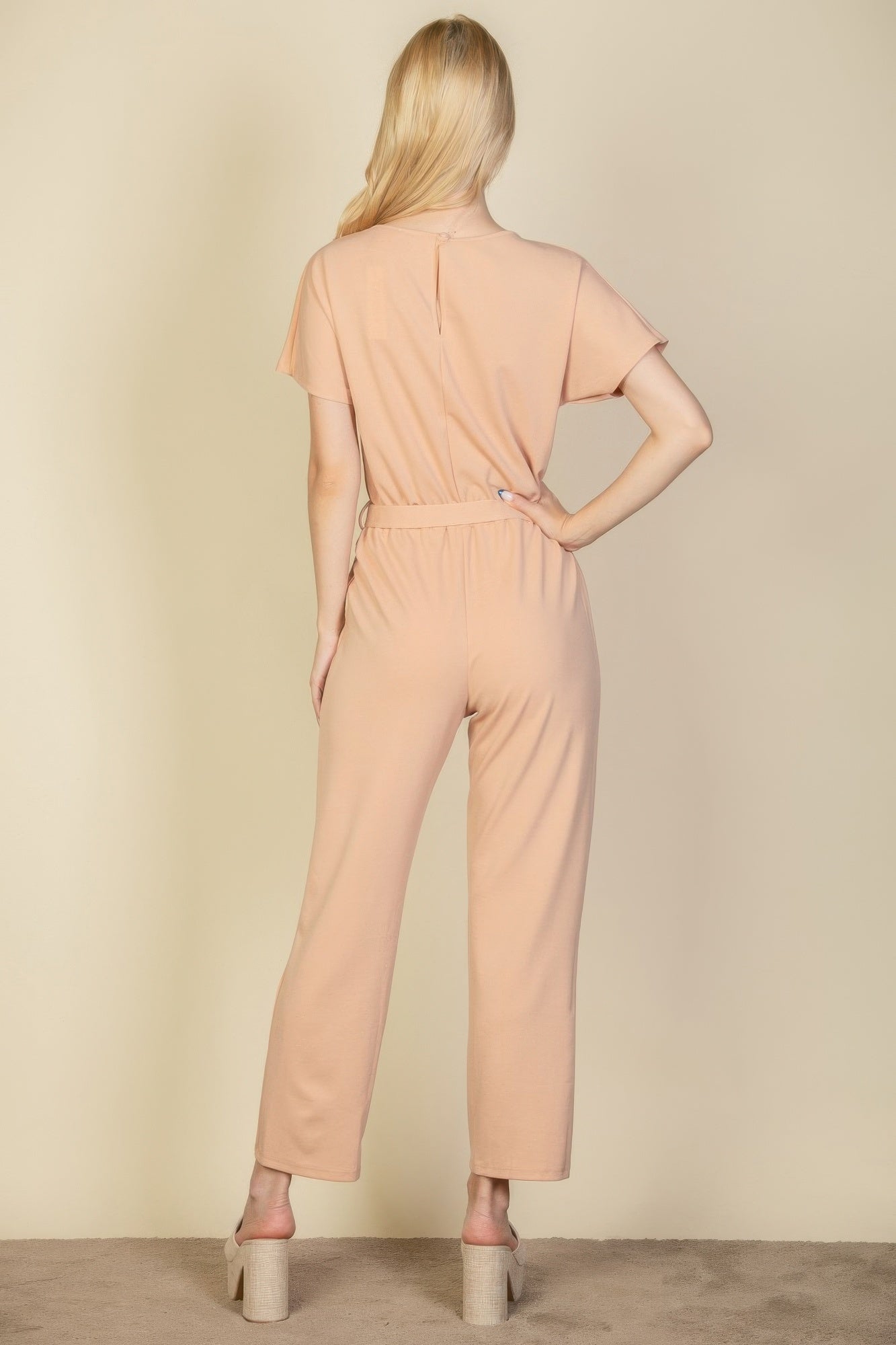 Tie Waist Relaxed Jumpsuit product image