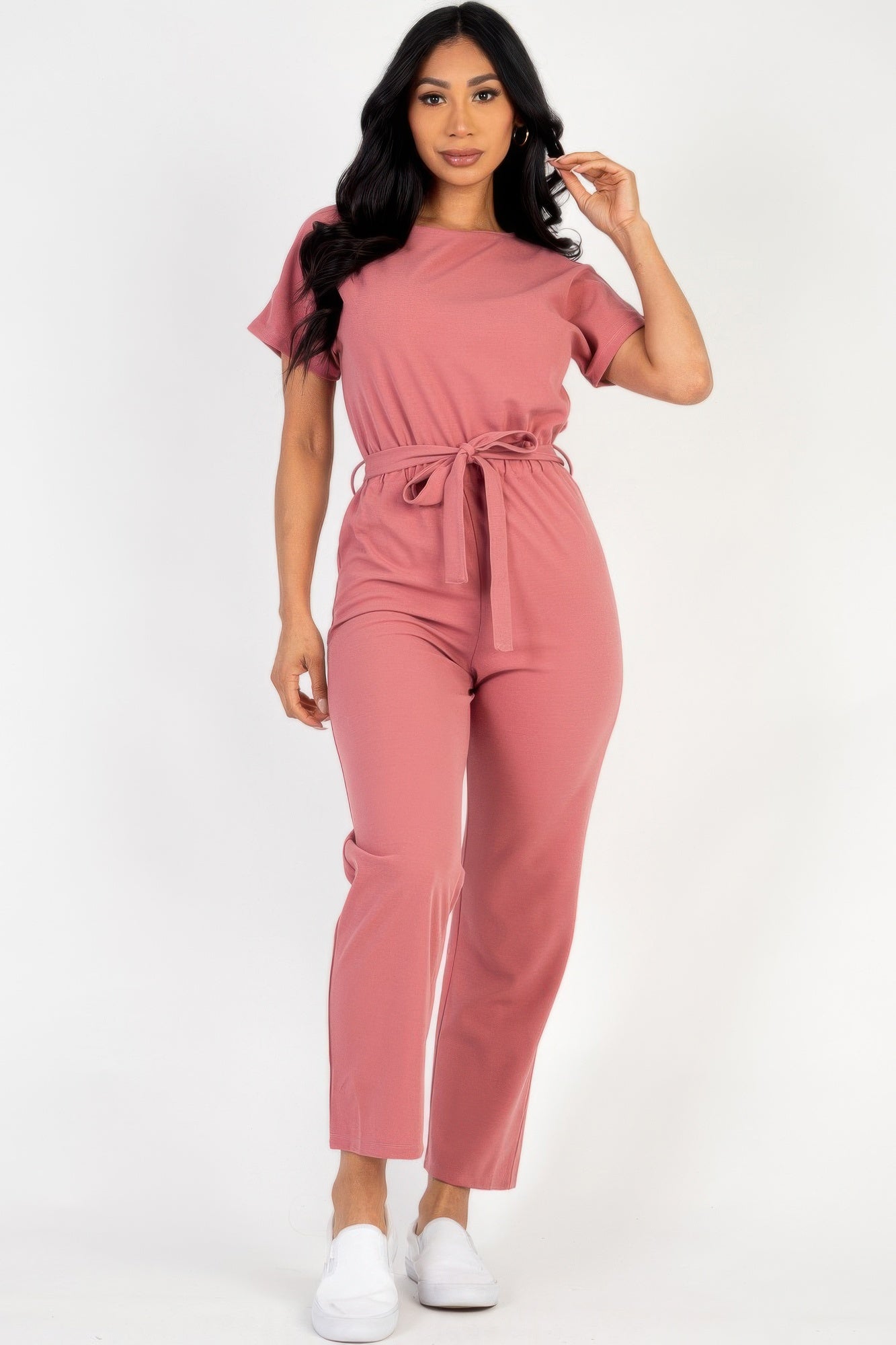 Tie Waist Relaxed Jumpsuit product image