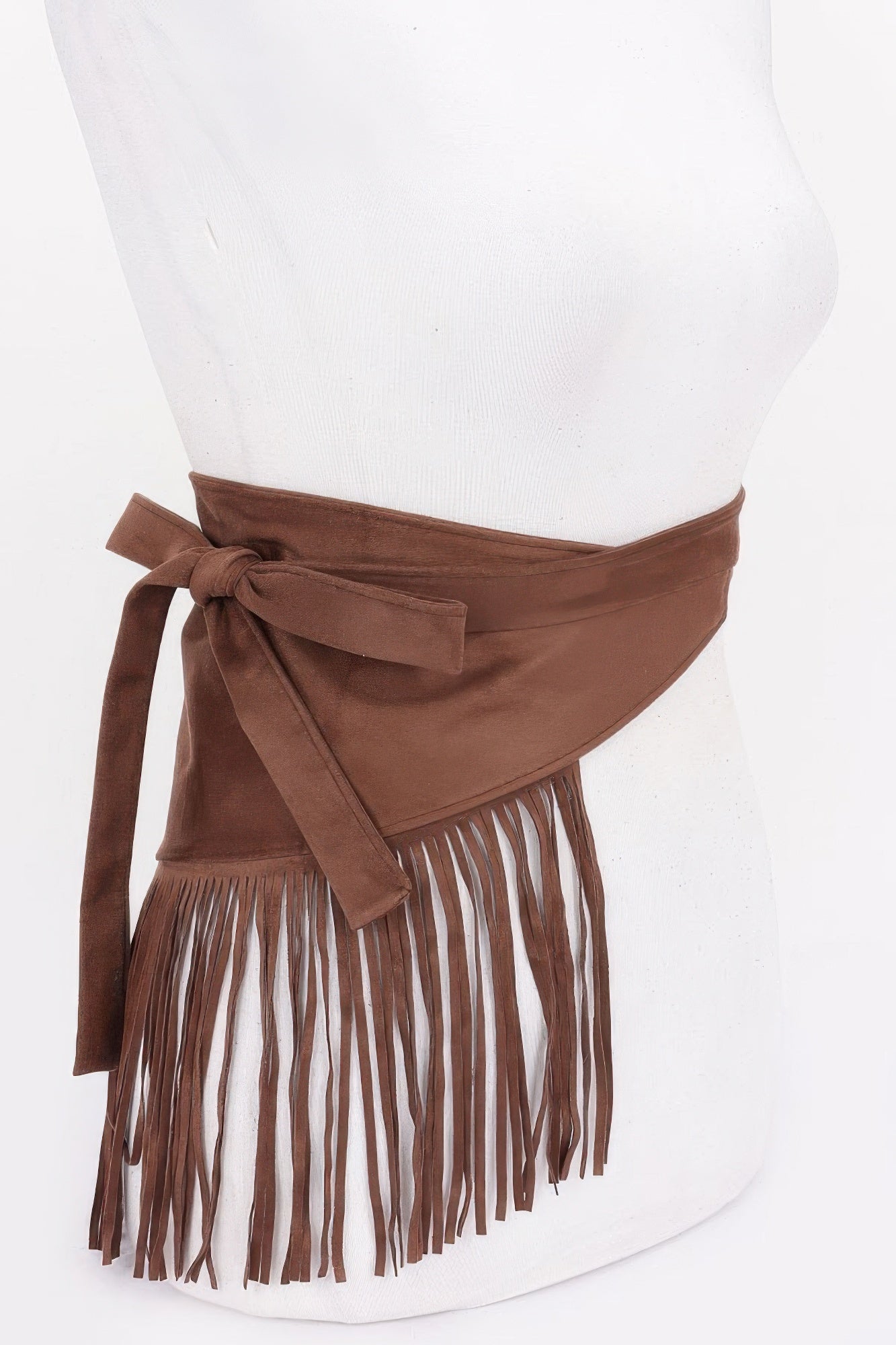 Faux Suede Fringe Belt product image