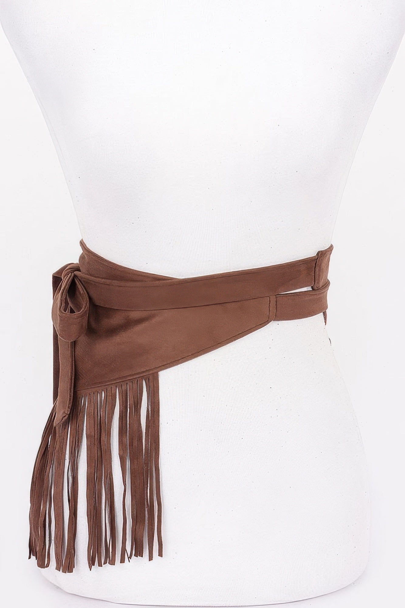 Faux Suede Fringe Belt product image